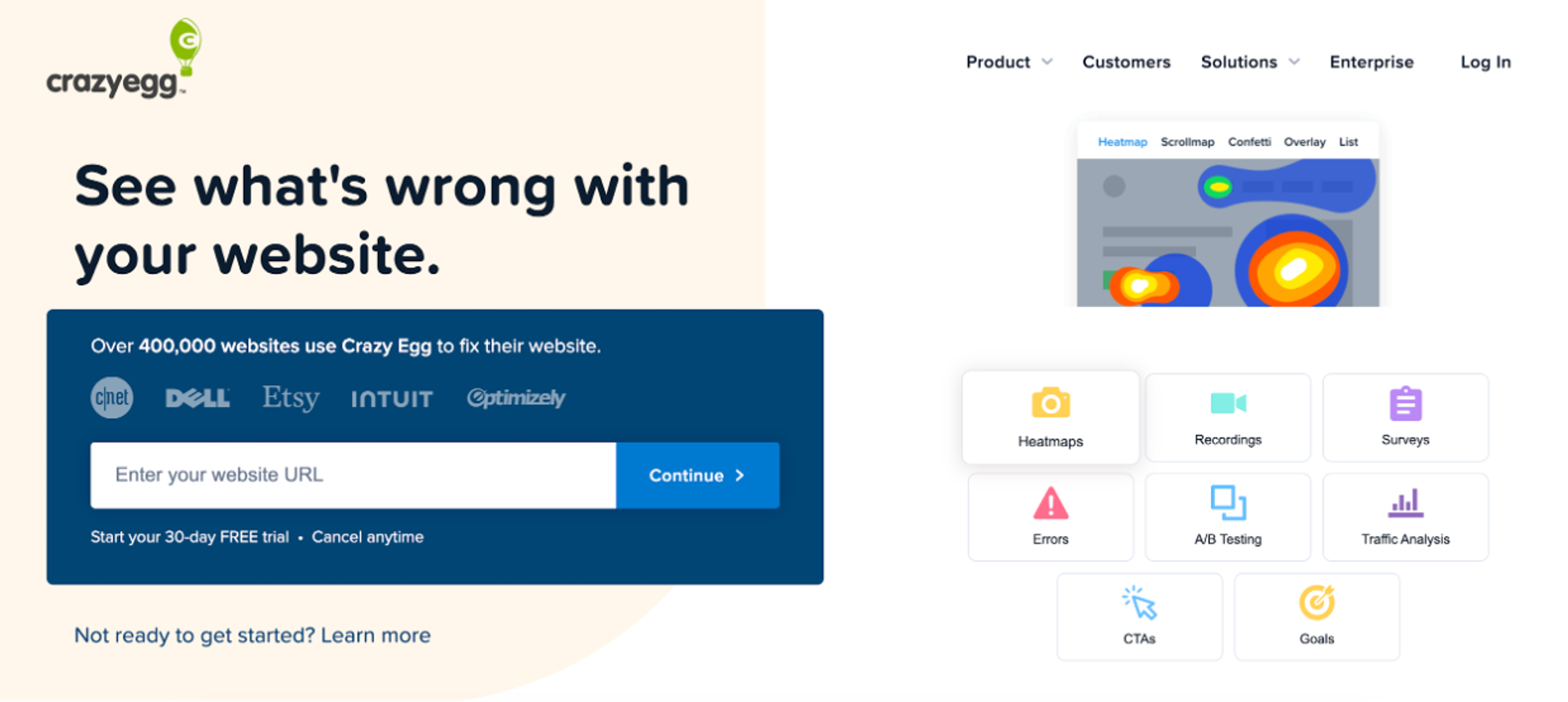 Crazy Egg analytics platform