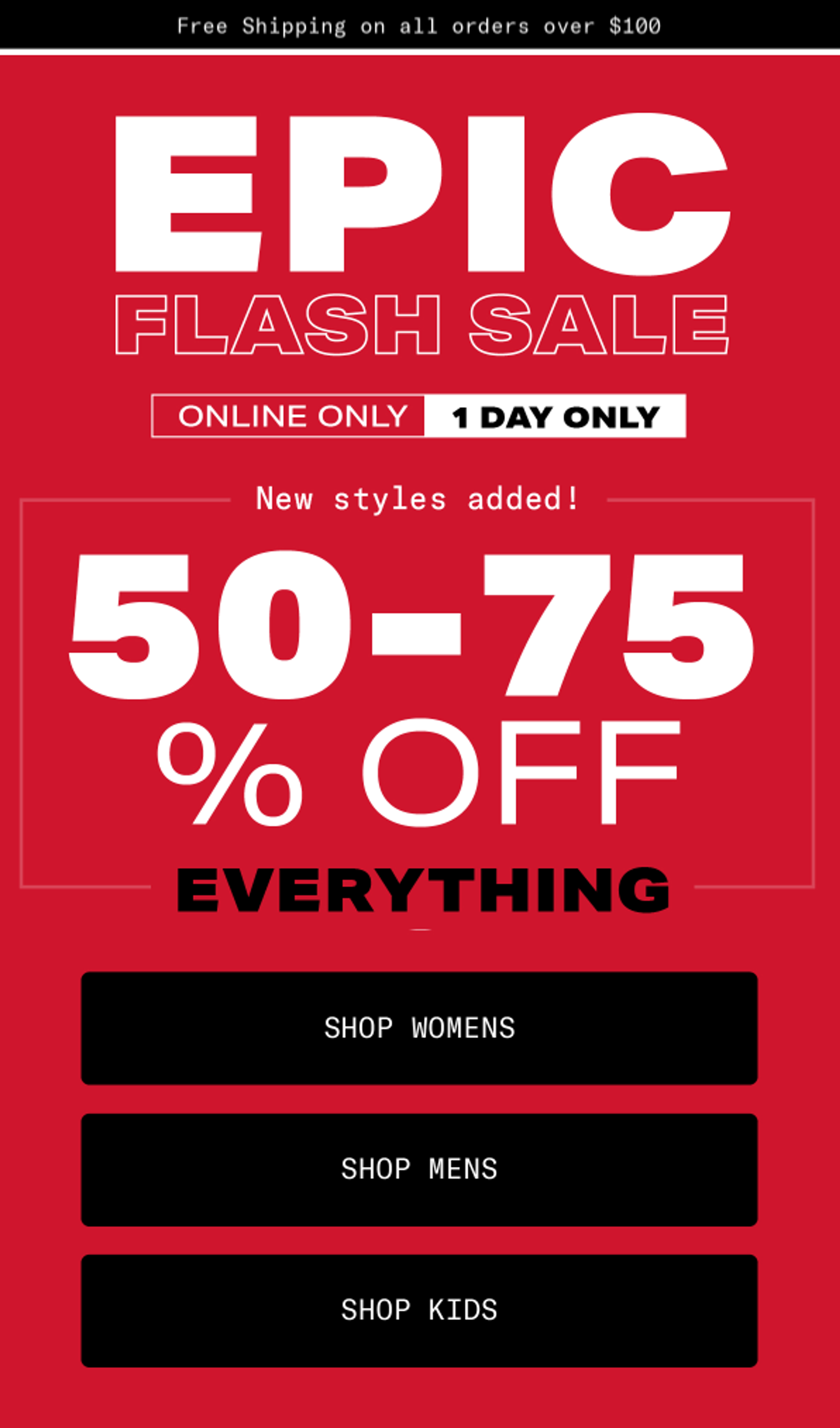 Increase your july marketing efforts with a flash sale.