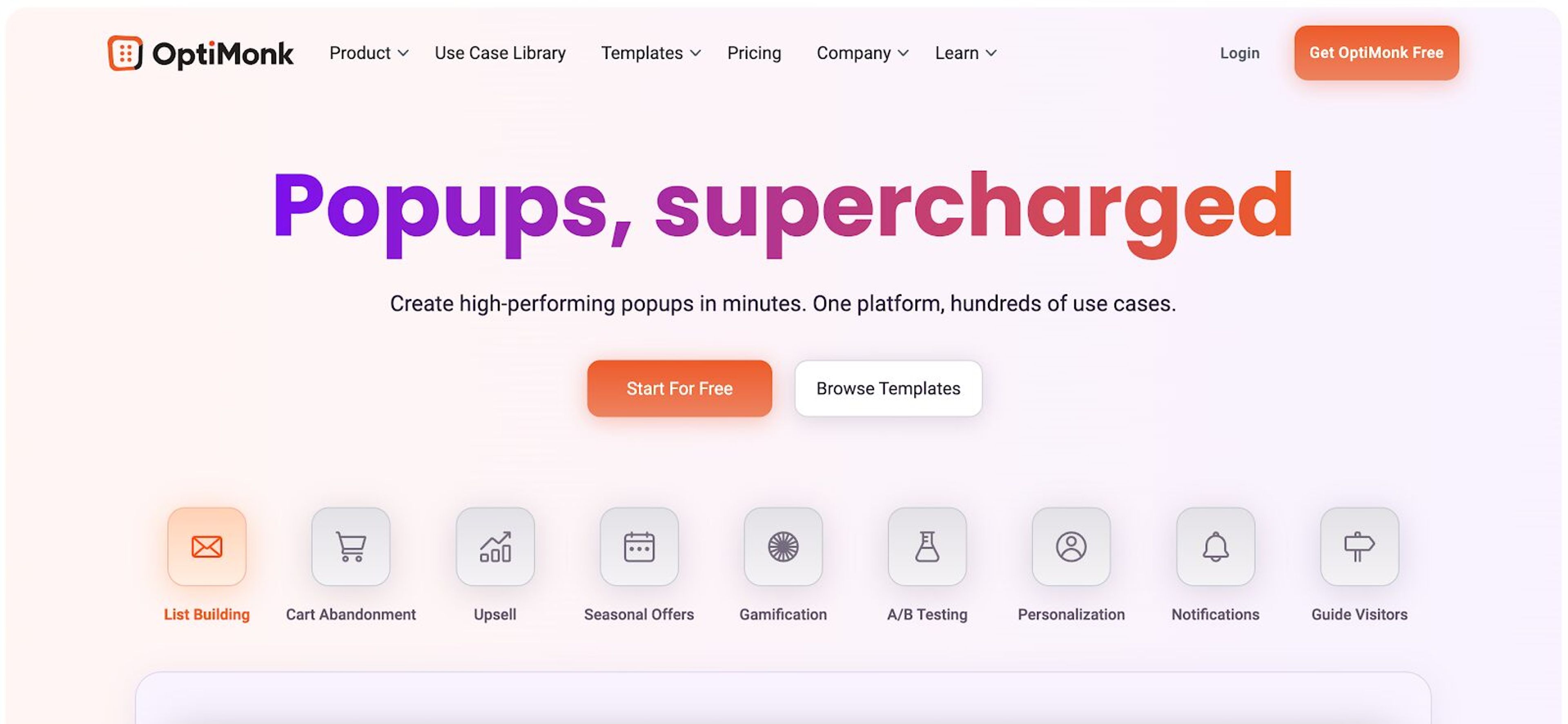 OptiMonk is a leading tool to tackle shopping cart abandonment.