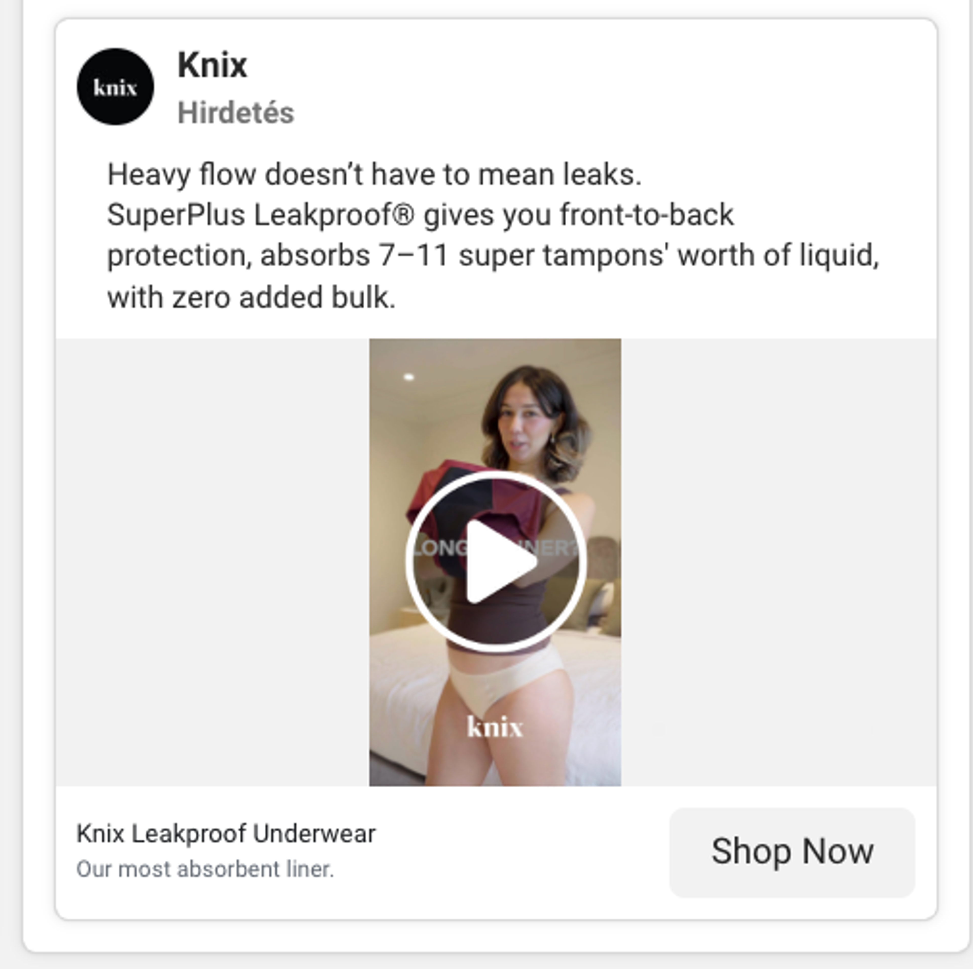 Knix video ad