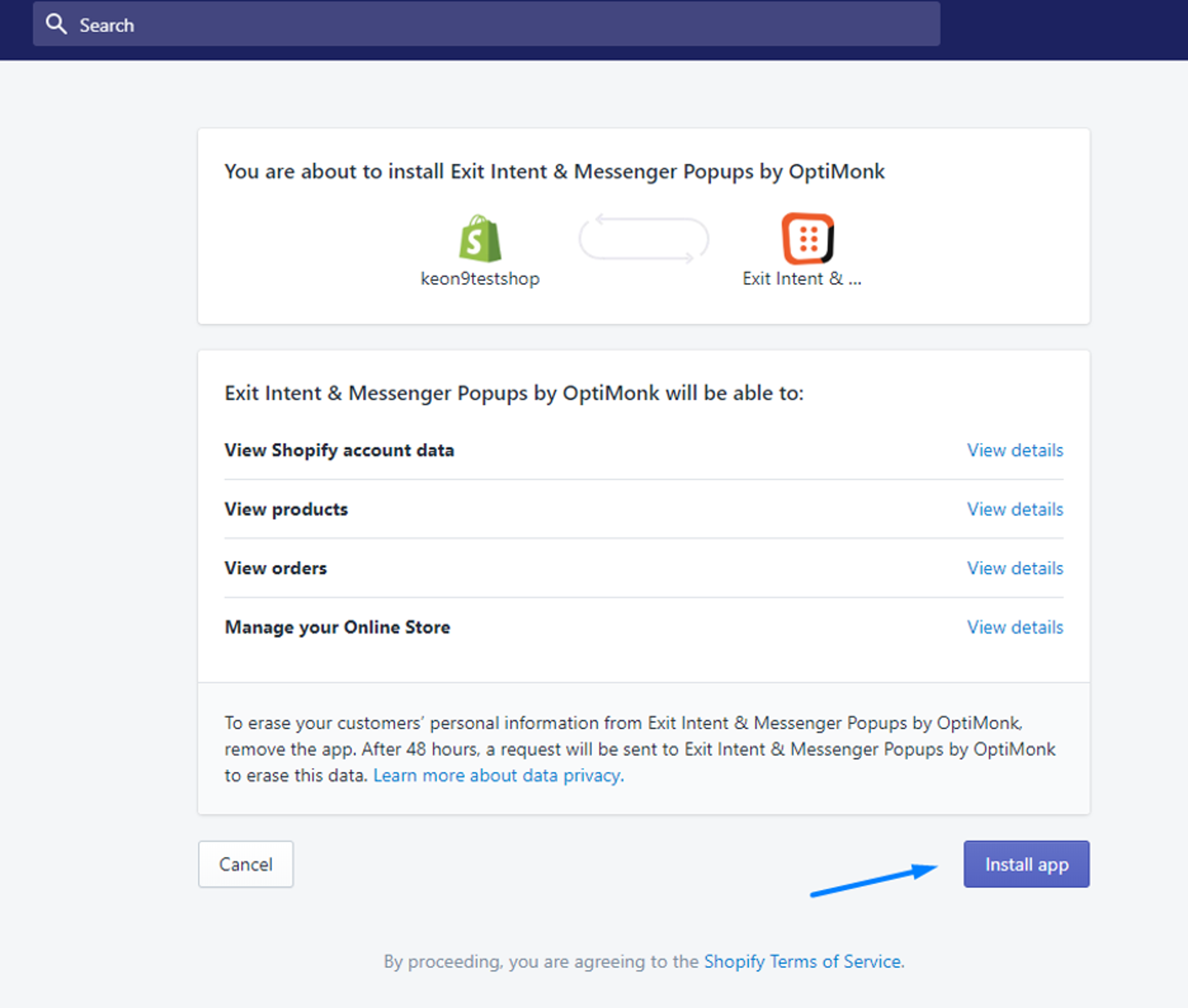 Installing OptiMonk's Shopify popup app is quick and easy