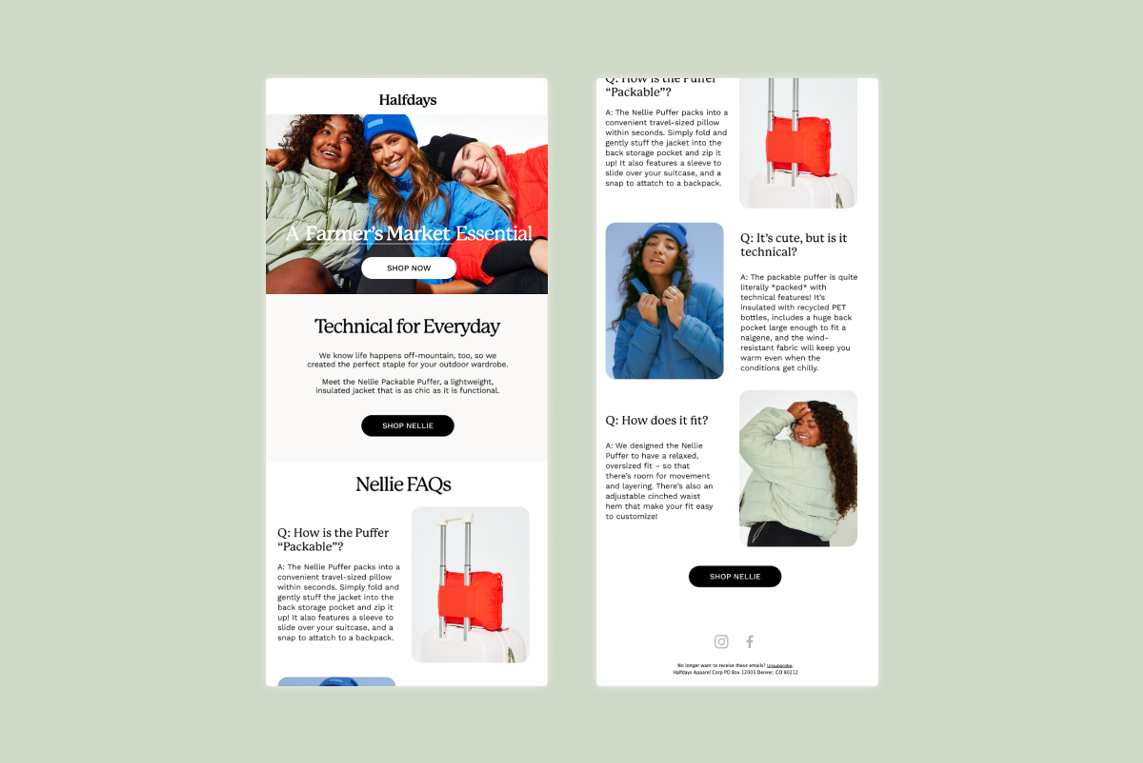 Email sent by Halfdays