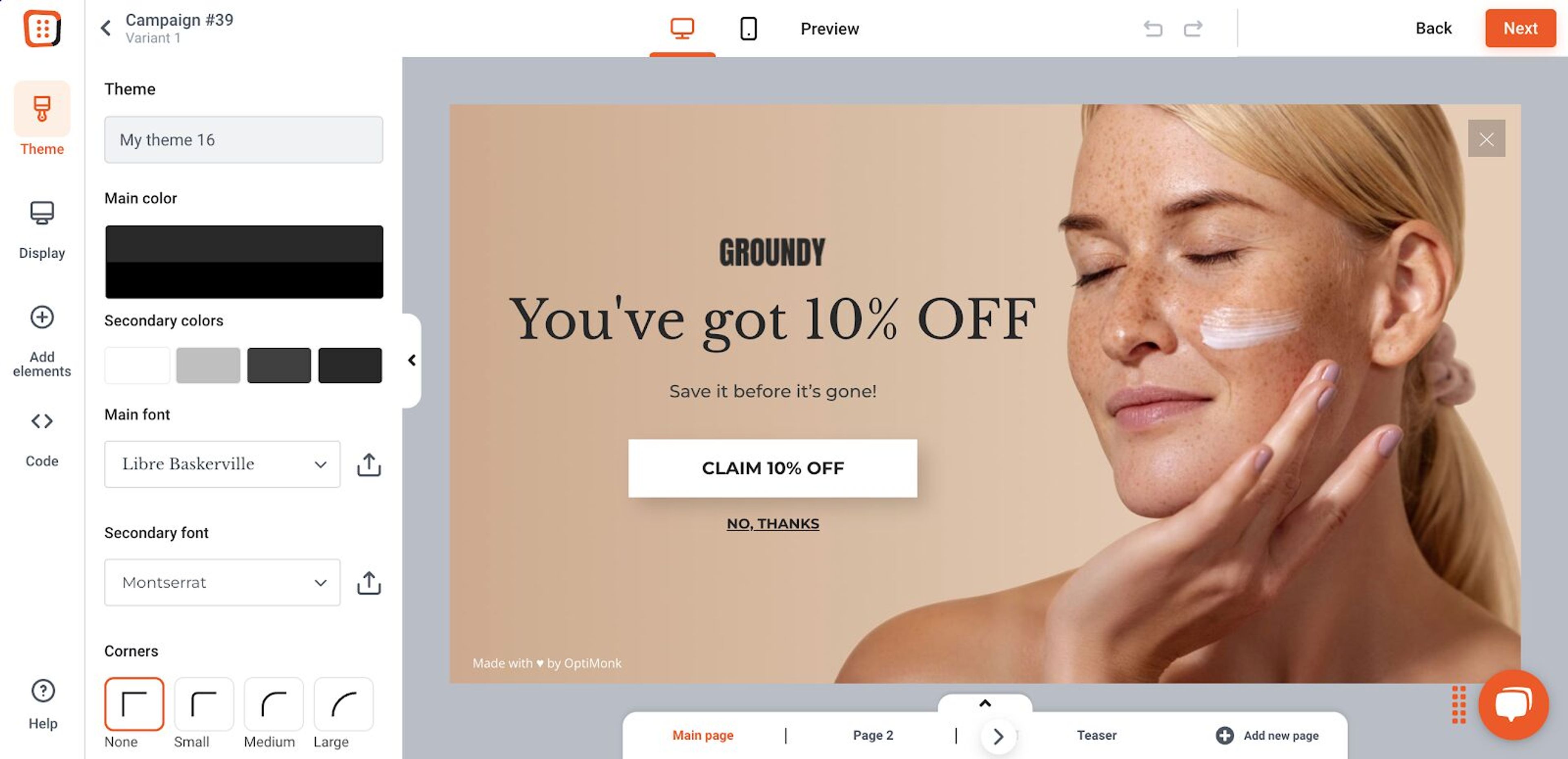 Make you email marketing even more effective by personalizing your pop ups.