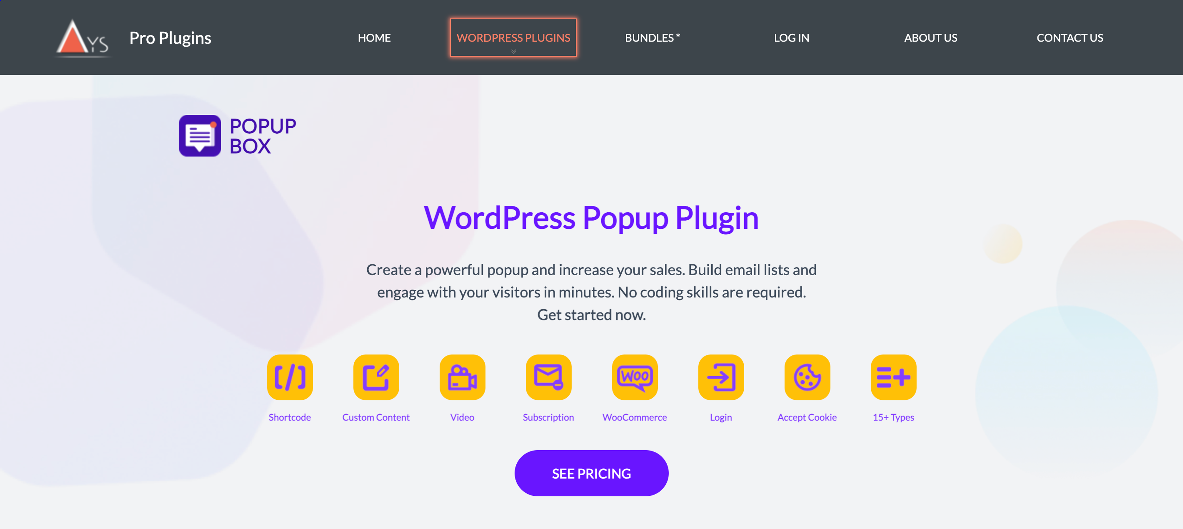 Create popups with AYS popup box which is a Popular WordPress popup plugin