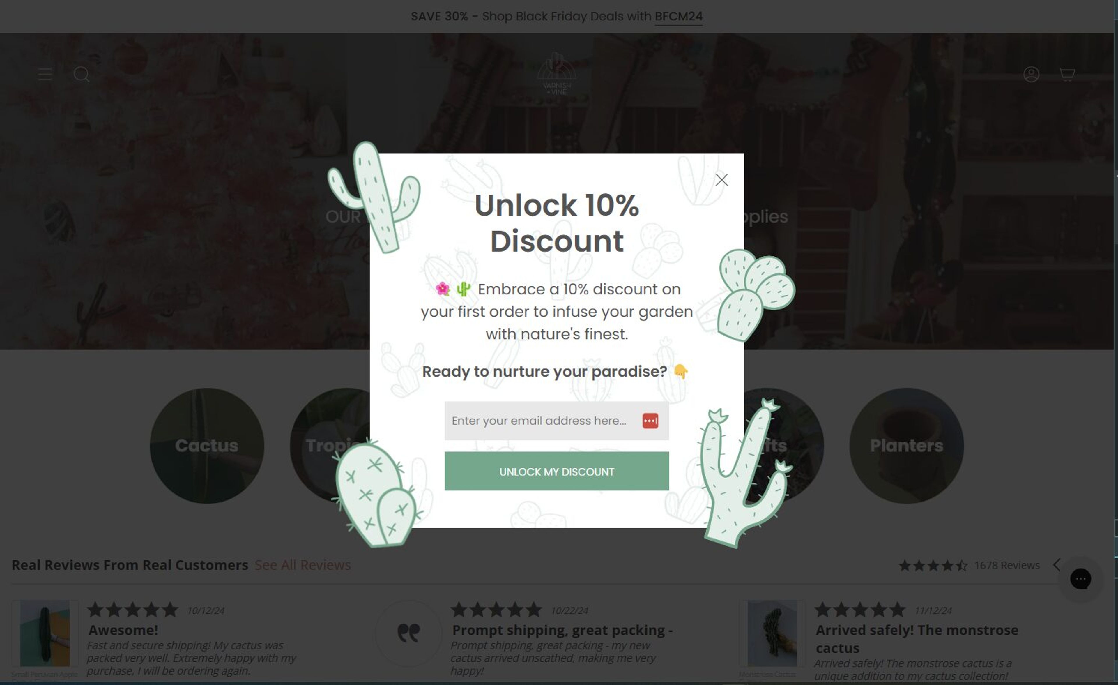 Varnish &amp; Vine sign up form design keep things charming and clean and only ask essential information.