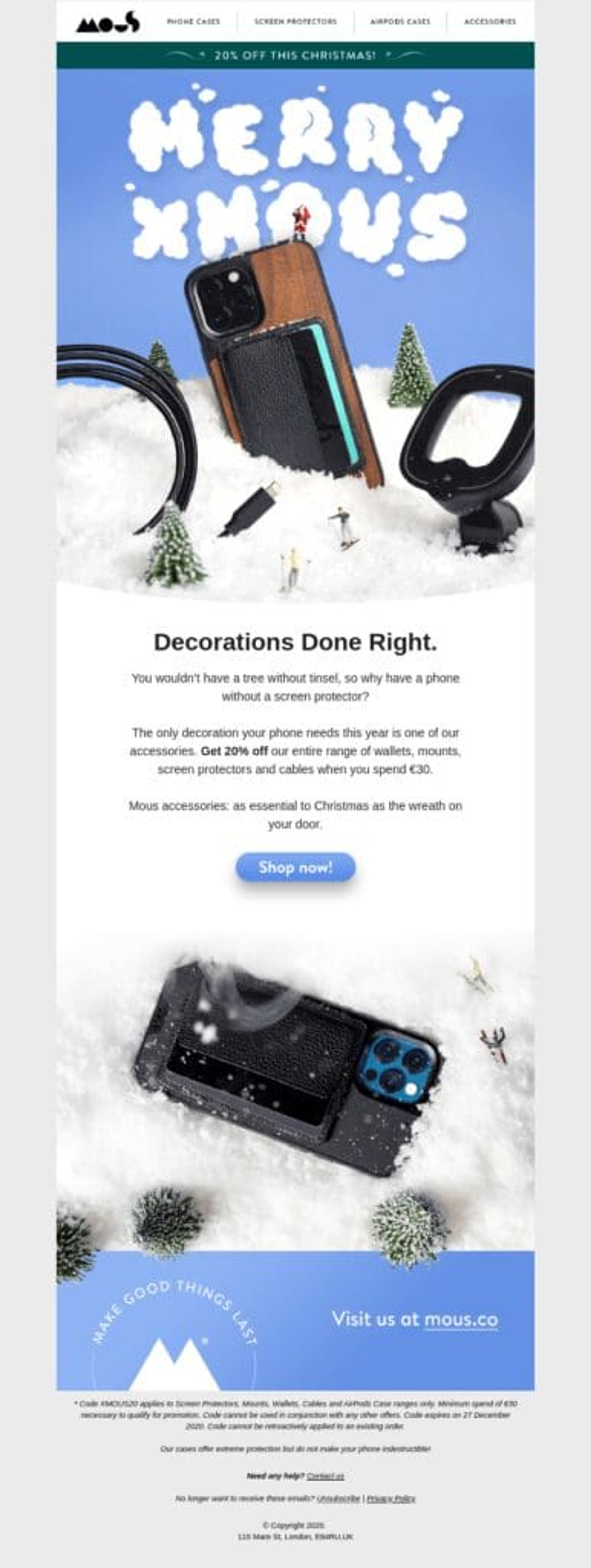 Holiday email marketing campaign example