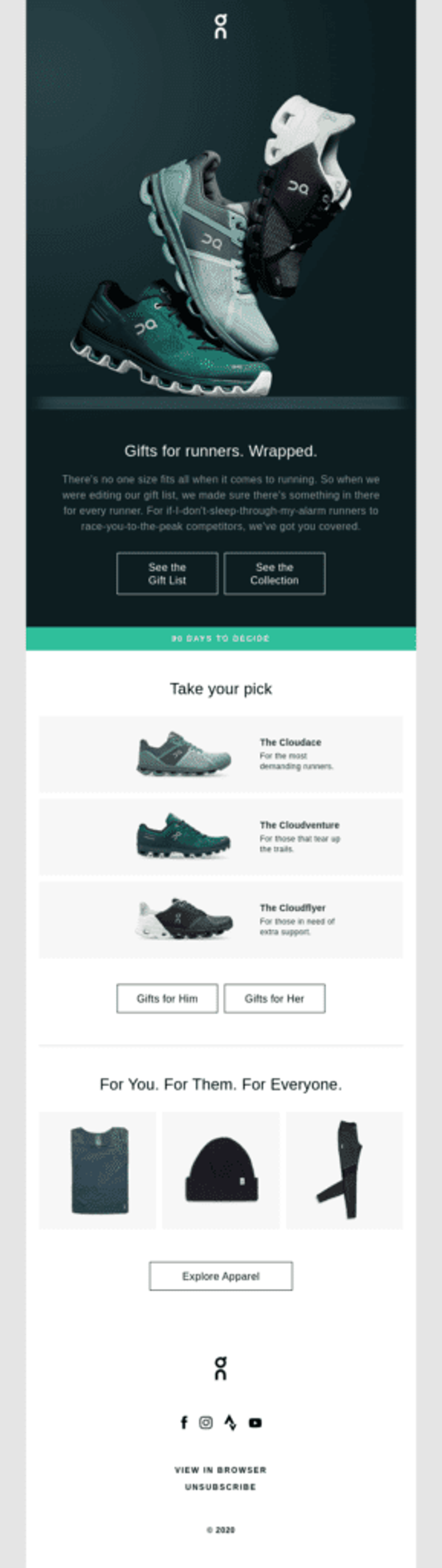 On holiday email marketing campaign