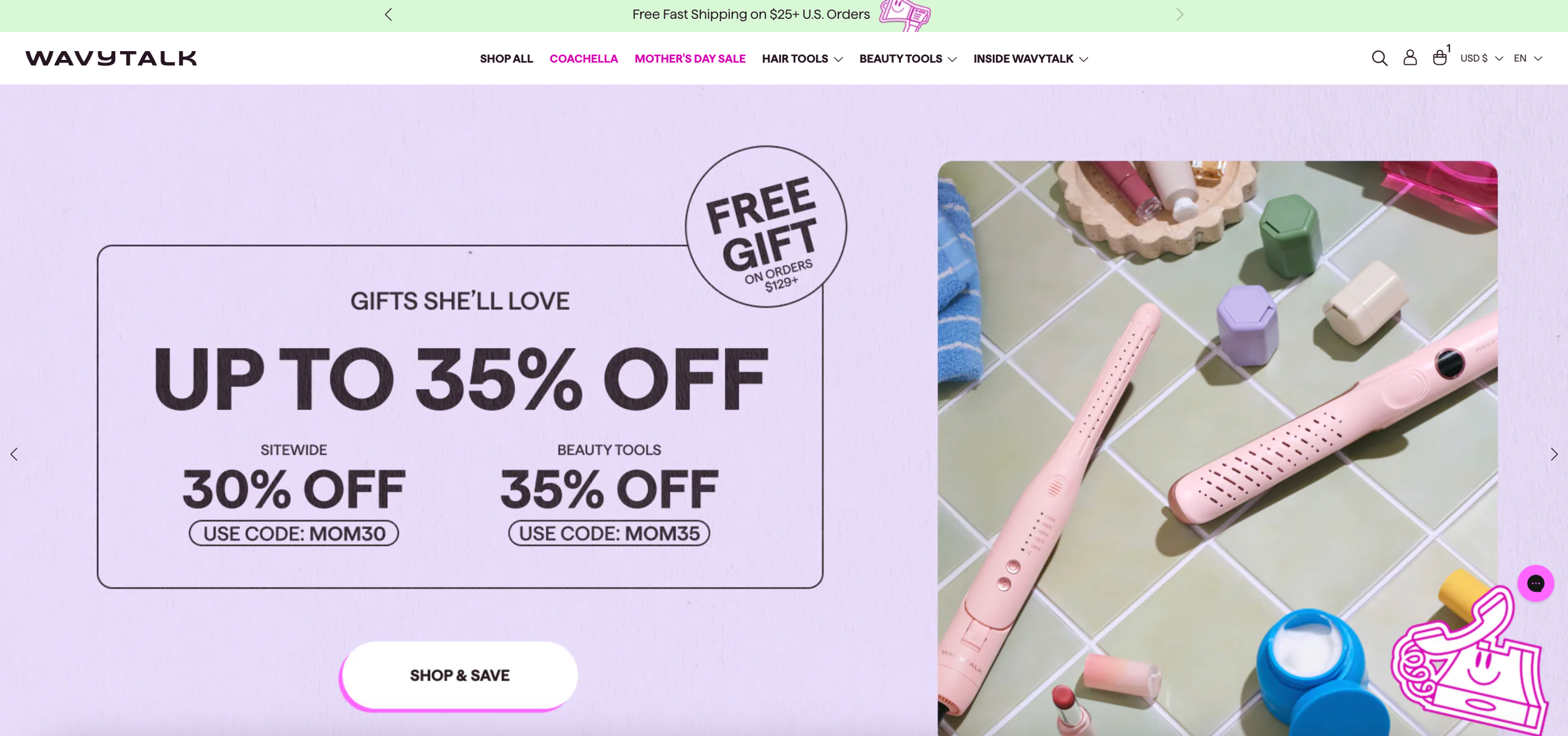 Wavytalk homepage