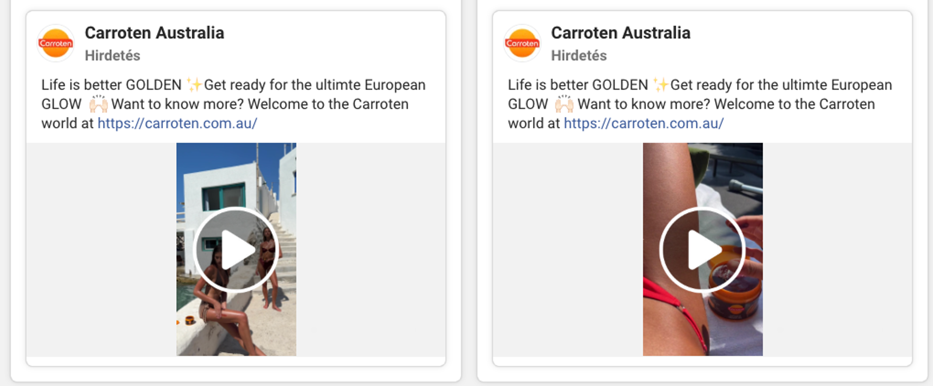 Paid ads from Carroten