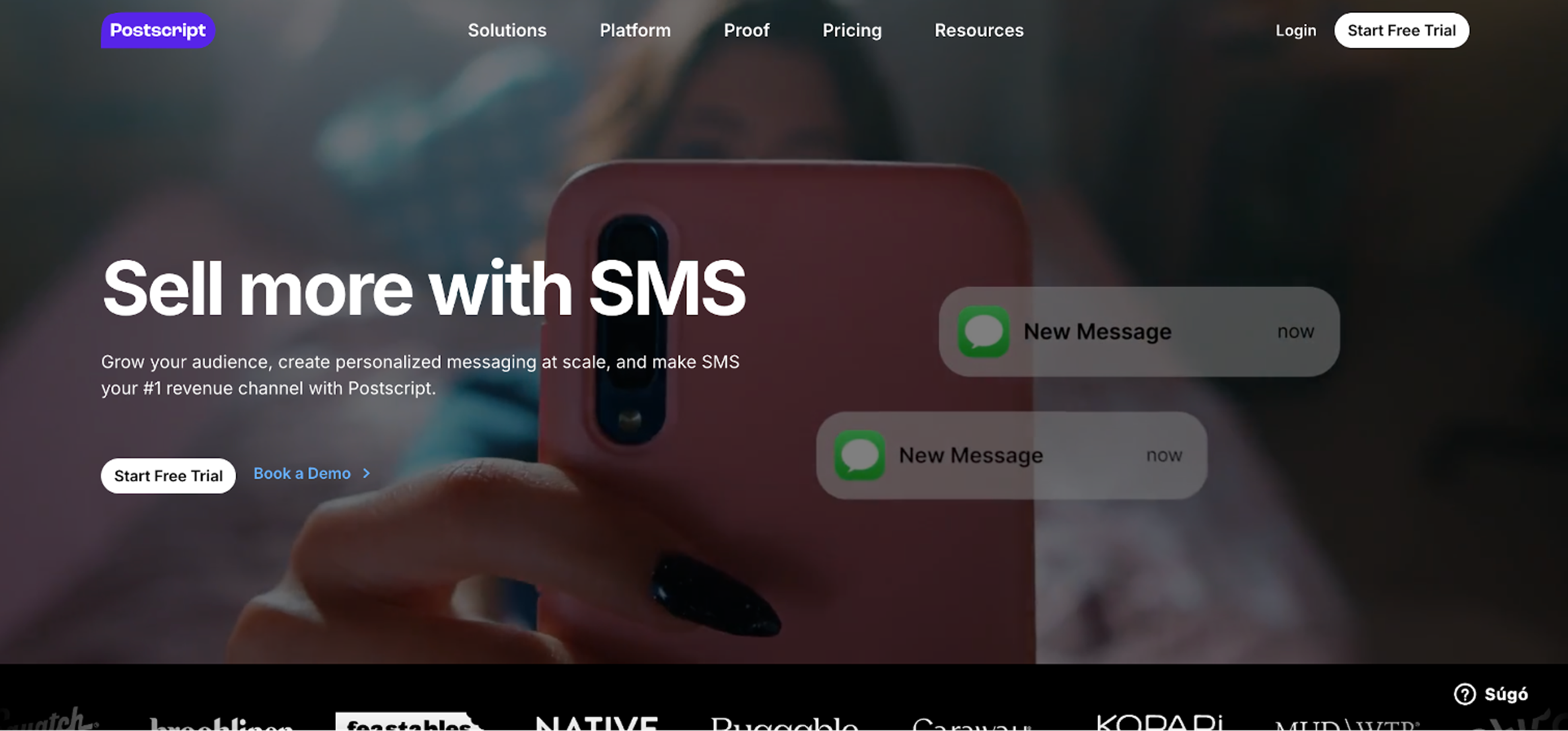 Postscript SMS marketing app