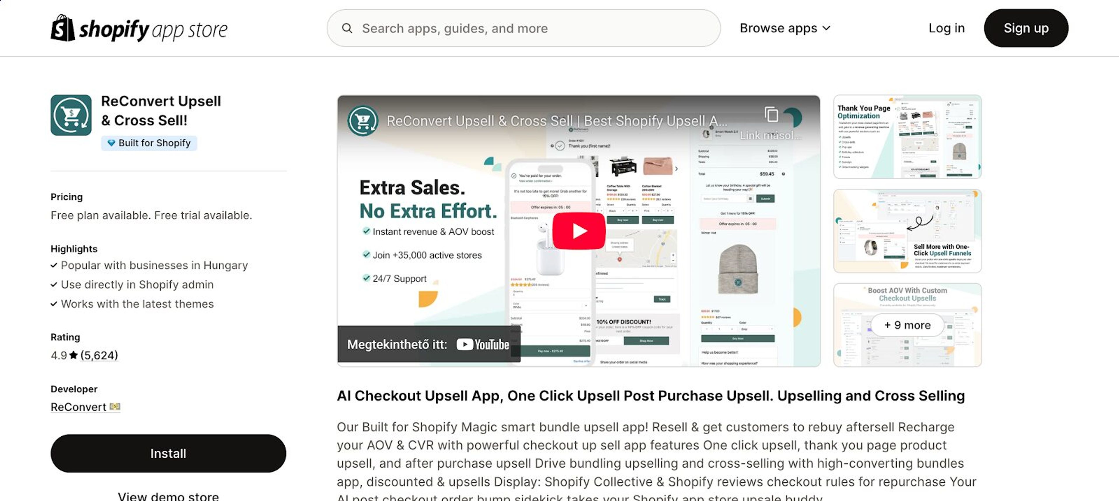 Use Reconvert for post purchase offers.