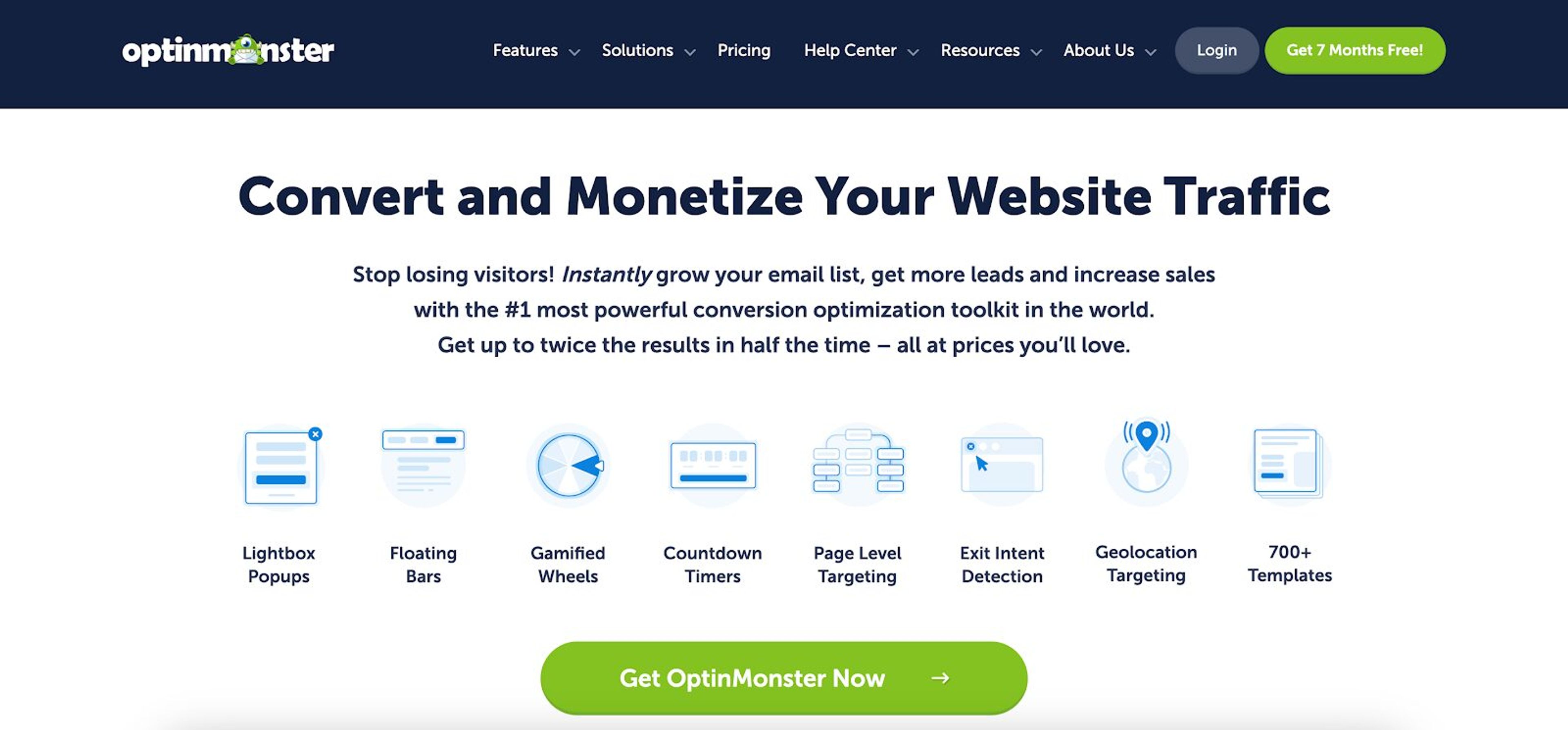 Convert website visitors effectively with OptinMonster's new feature and pop ups.