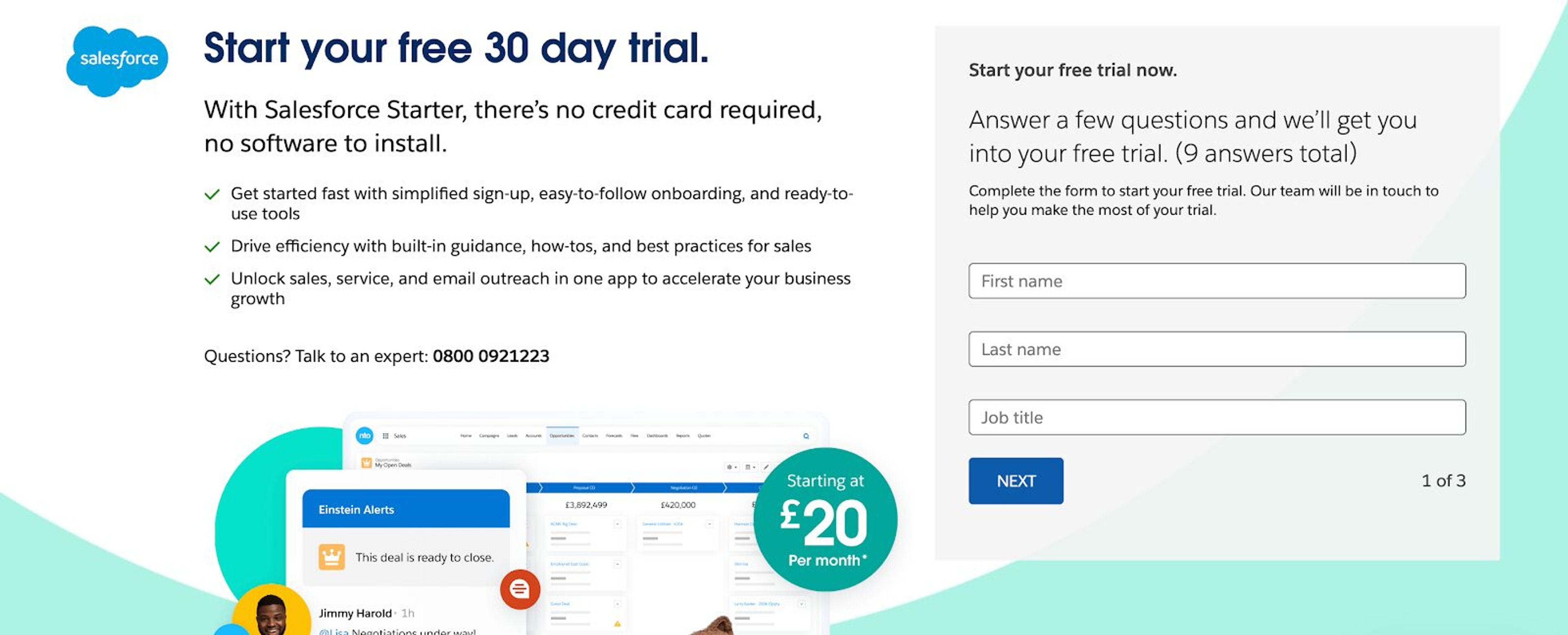 A free tool or a free trial can encourage subscribers to share their contact information