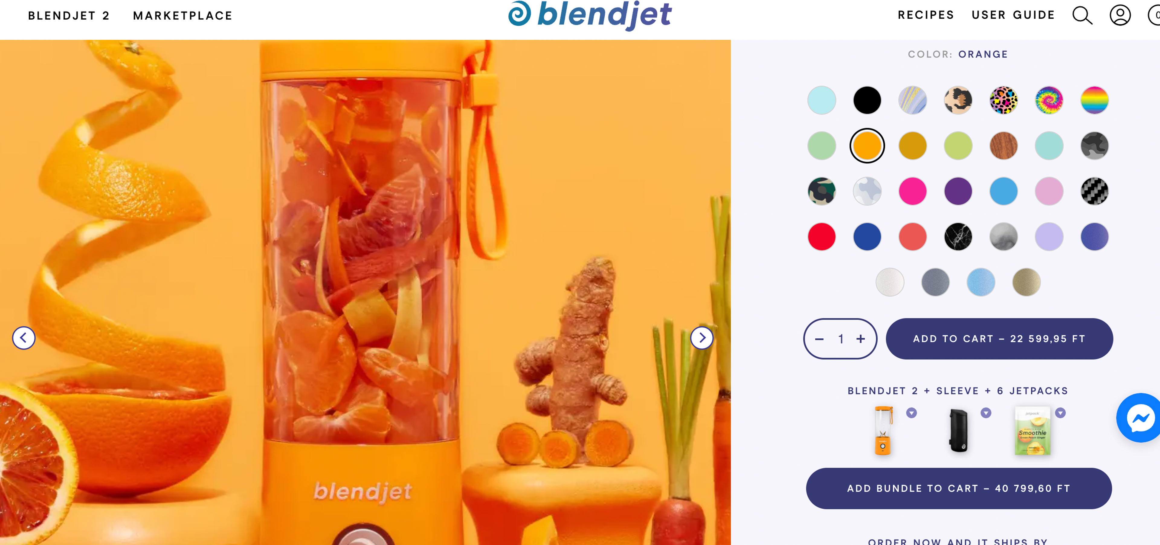 Blendjet increases average order