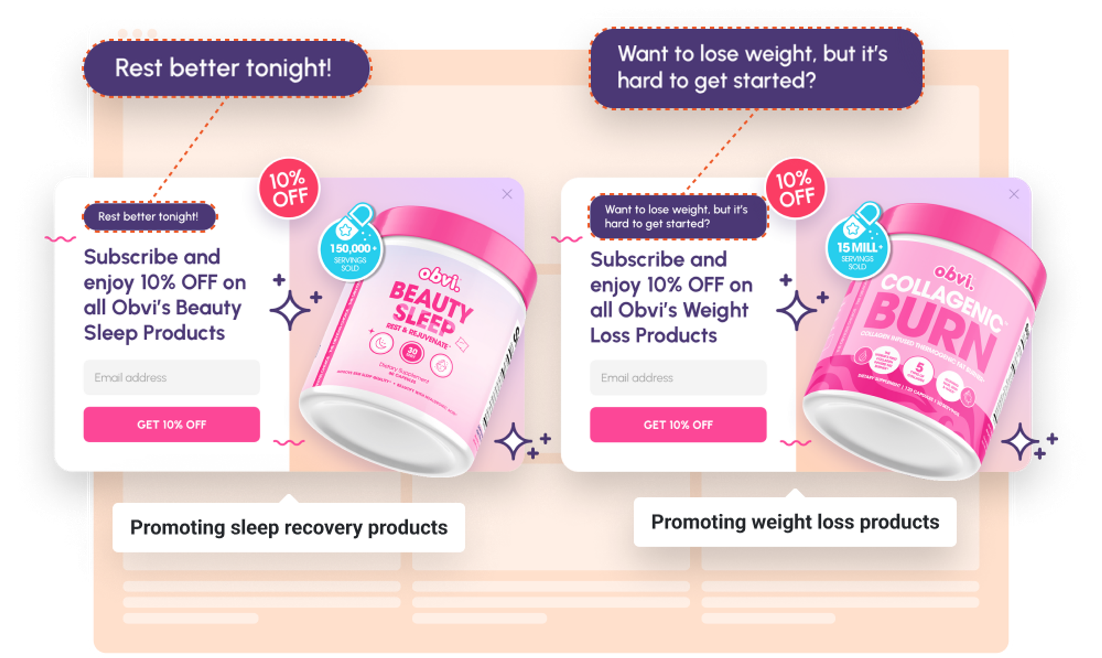 Make sure your email campaigns are well targeted with a personalized message.