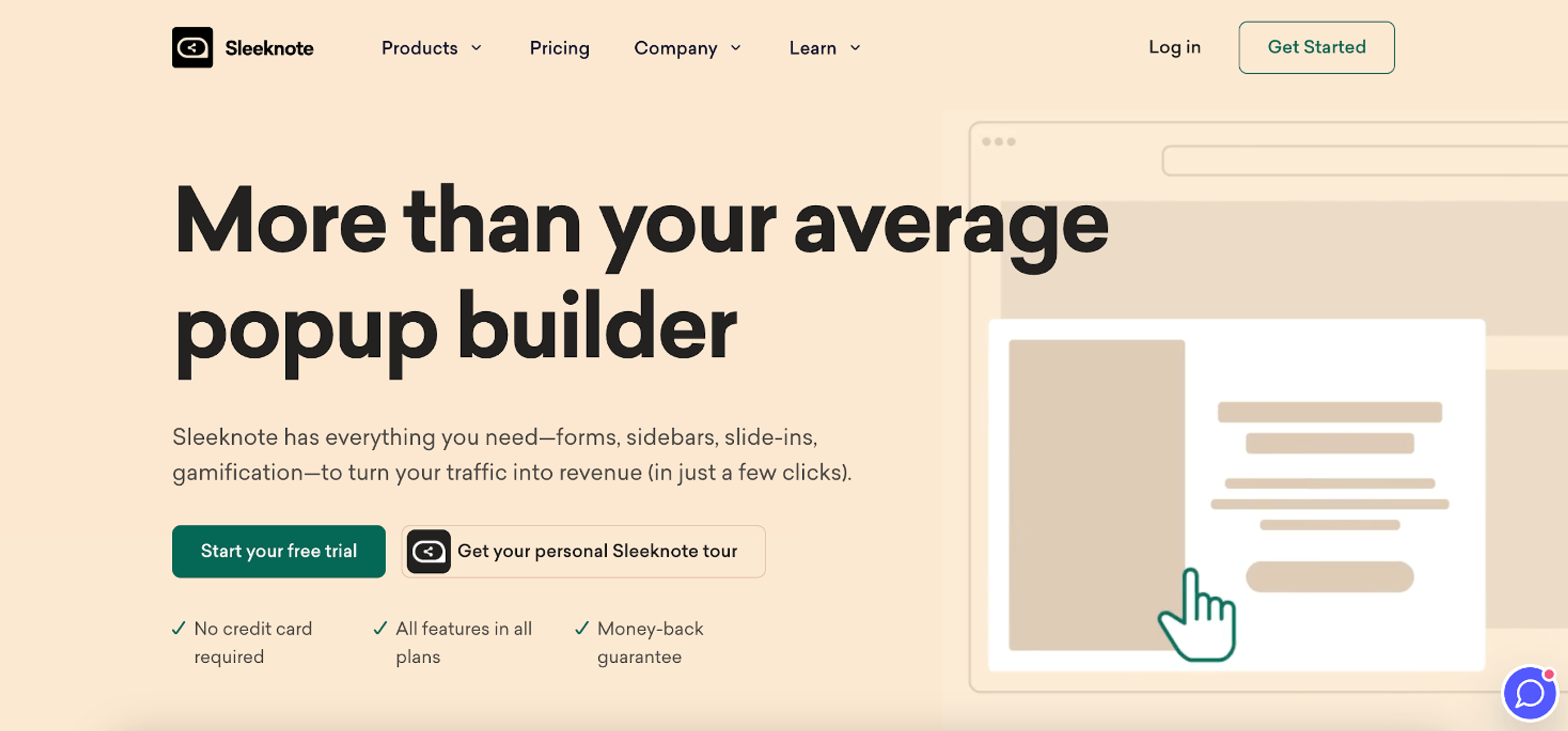 Sleeknote is a great Popupsmart alternative