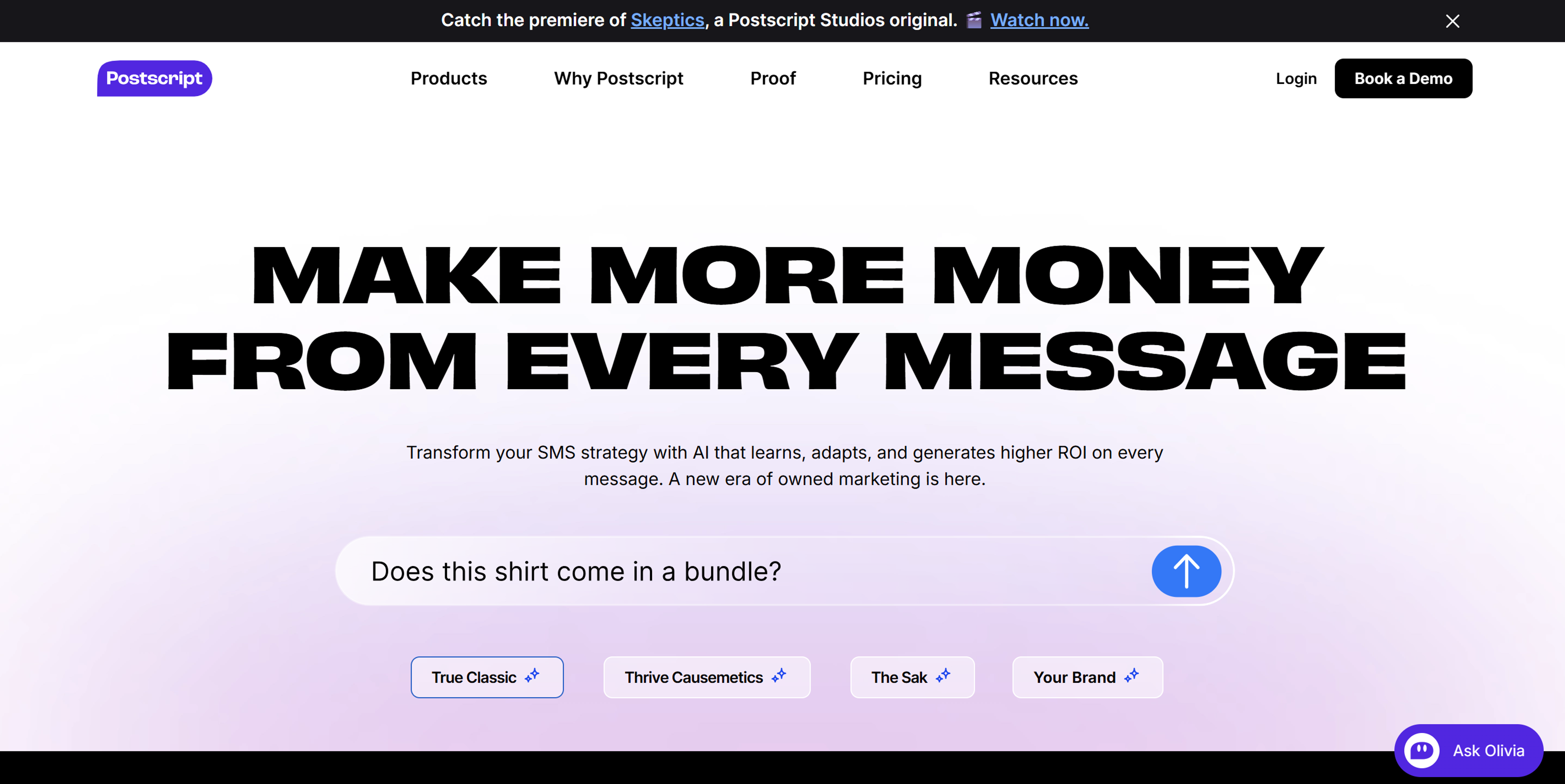 Postscript SMS marketing app