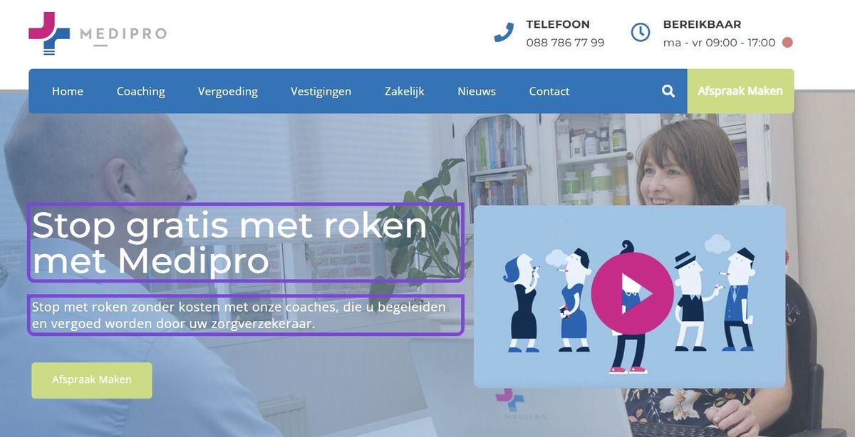 Stop smoking heading