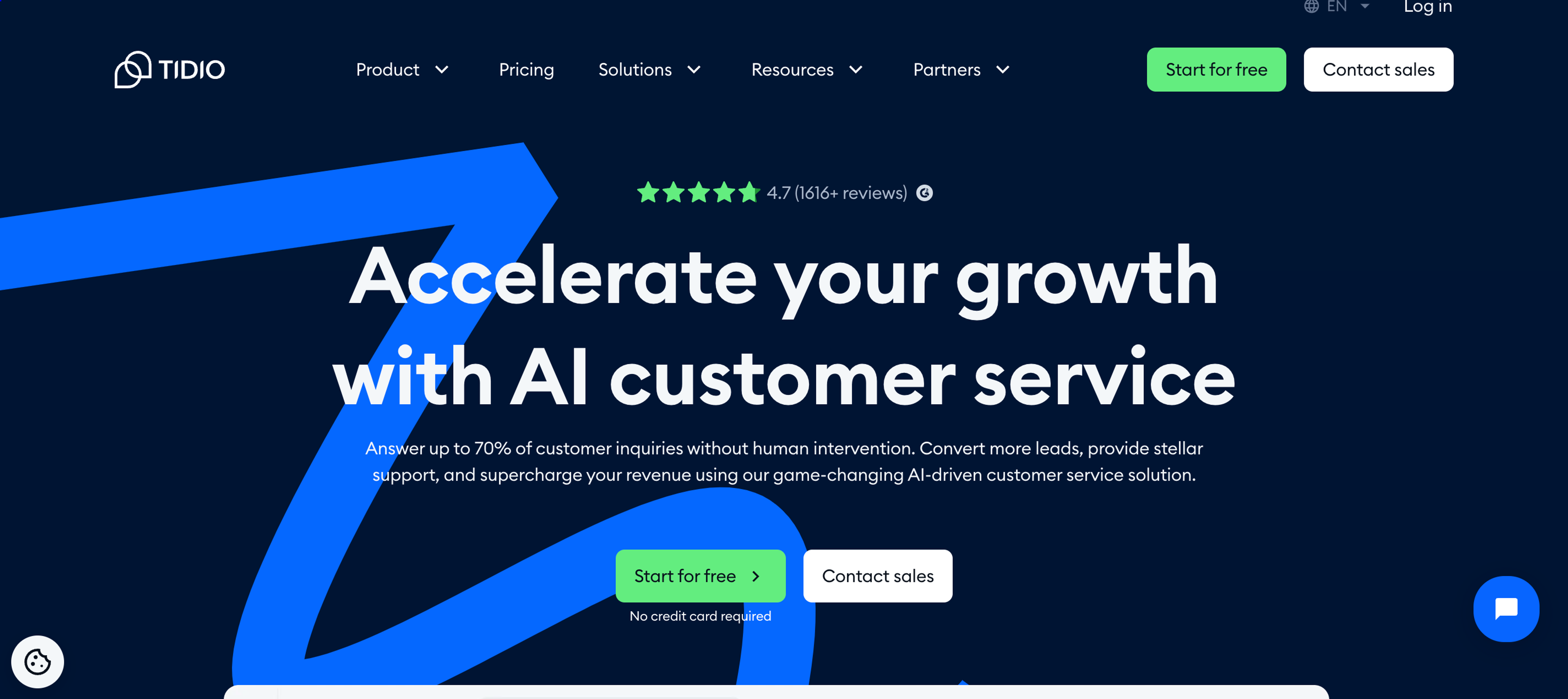 Create exceptional customer service with Tidio.