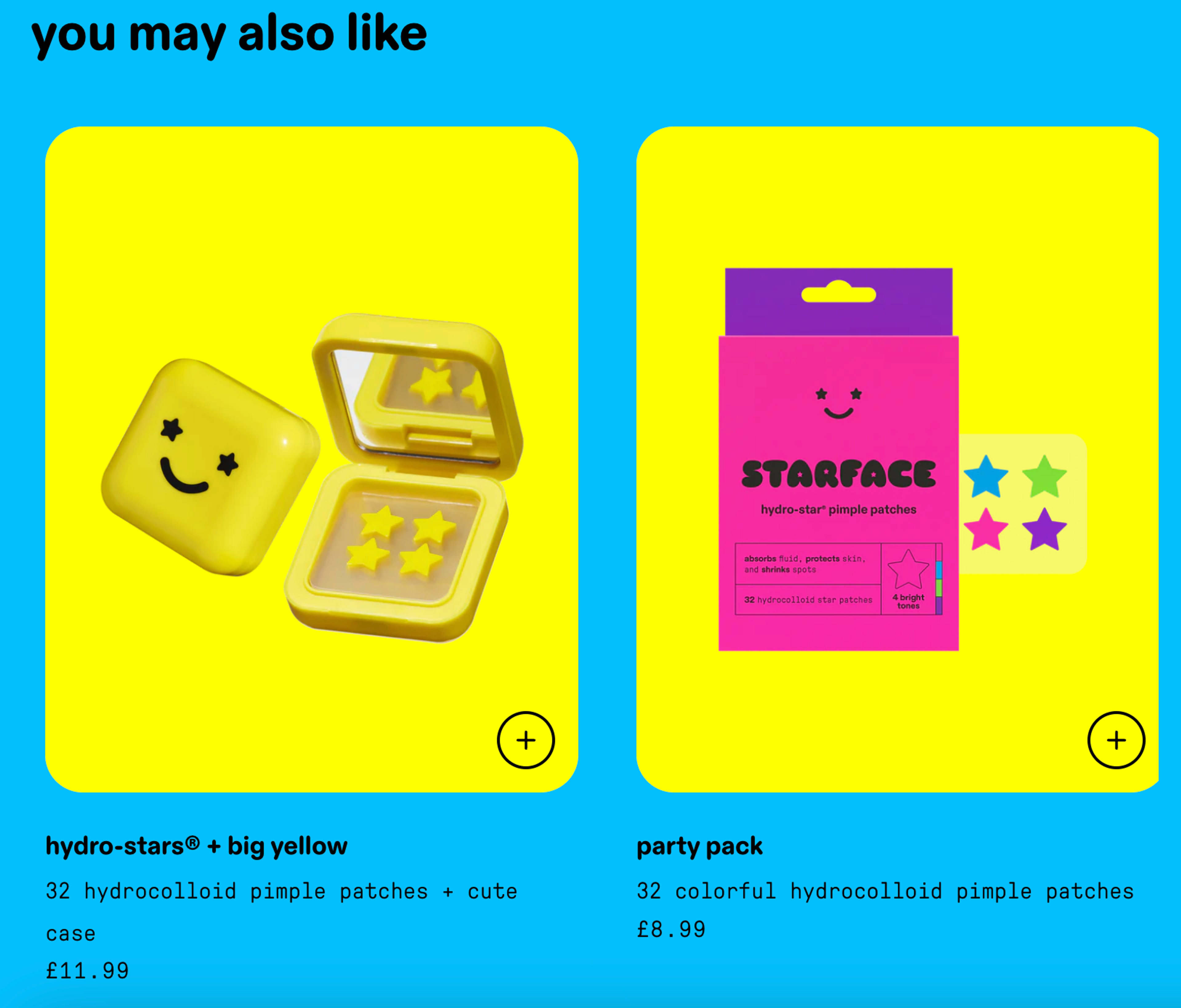 Starface you may also like section