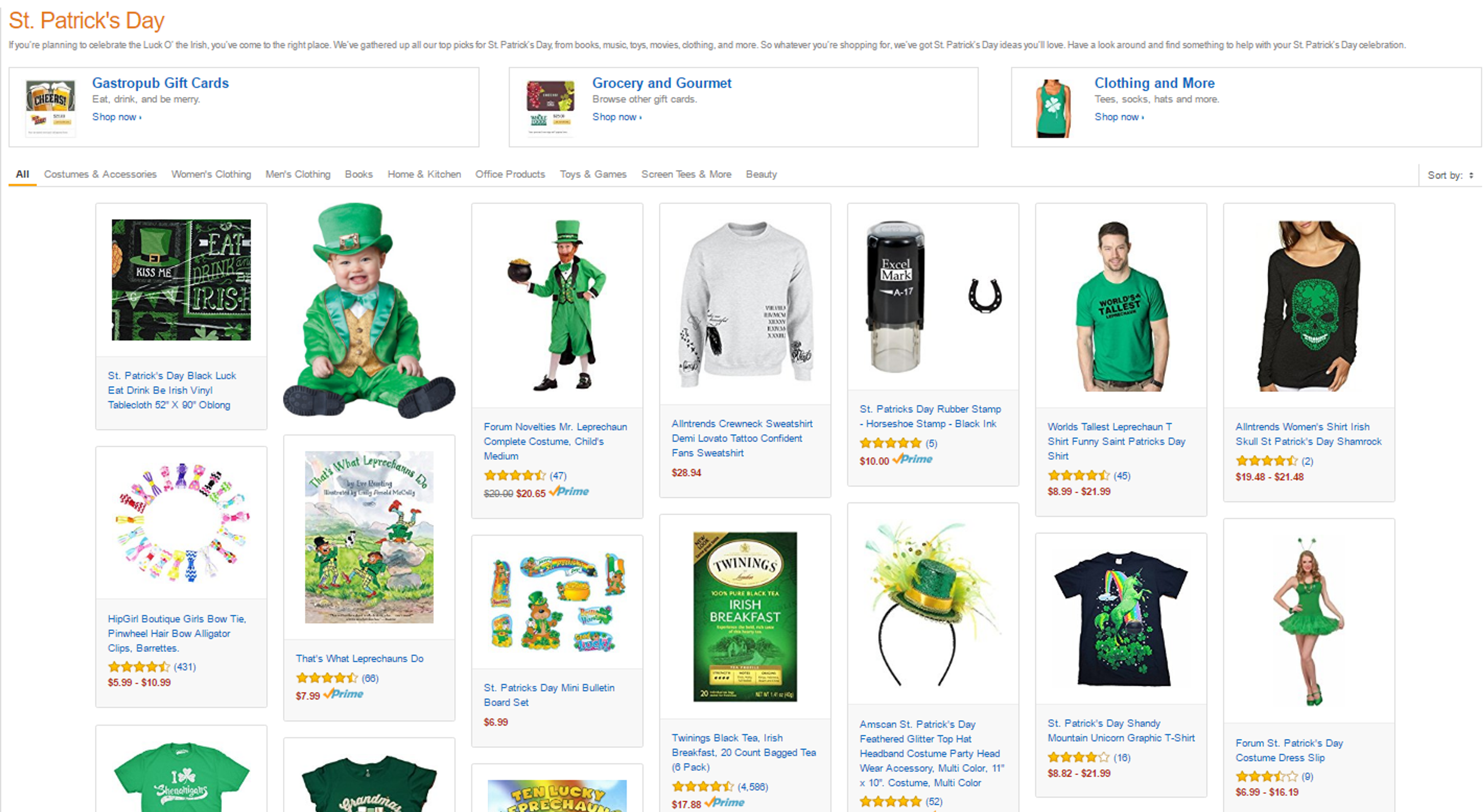Amazon St. Patrick's Day