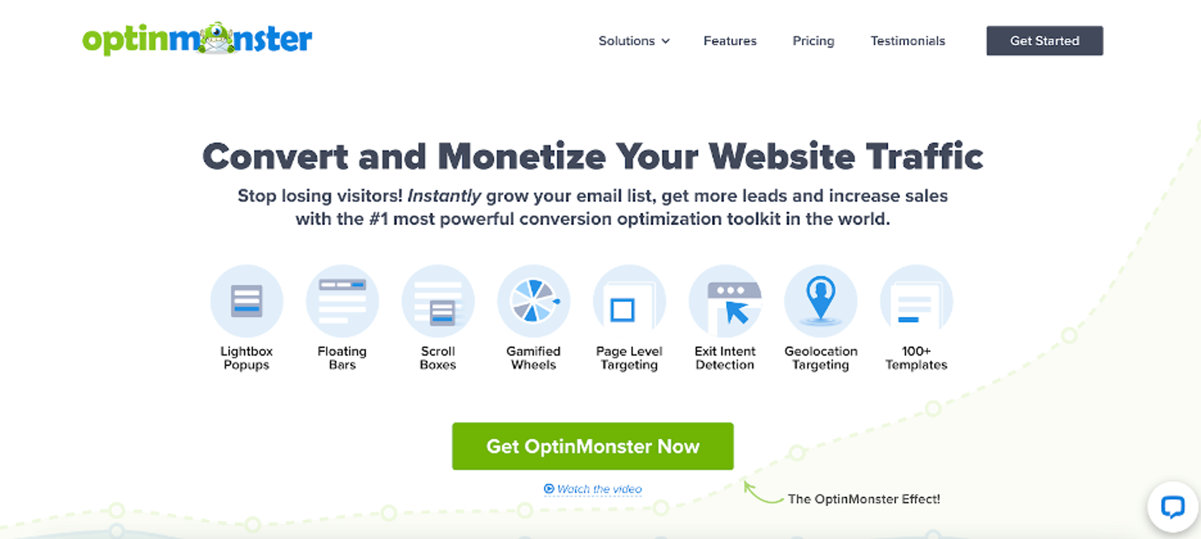 OptinMonster's email capture tool with pop-ups