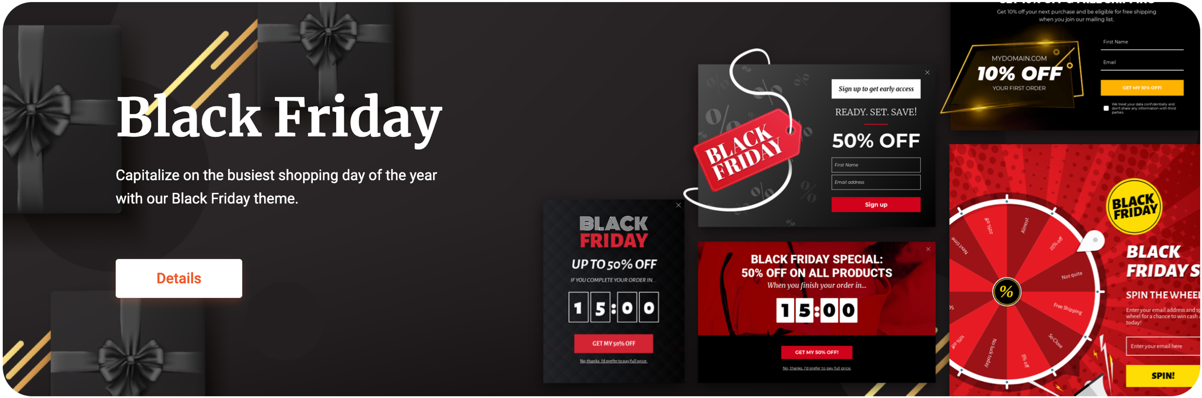 Illustration for: Black Friday Popups: 9 Ideas to Promote Your Black Friday Sale (& 21 Templates)
