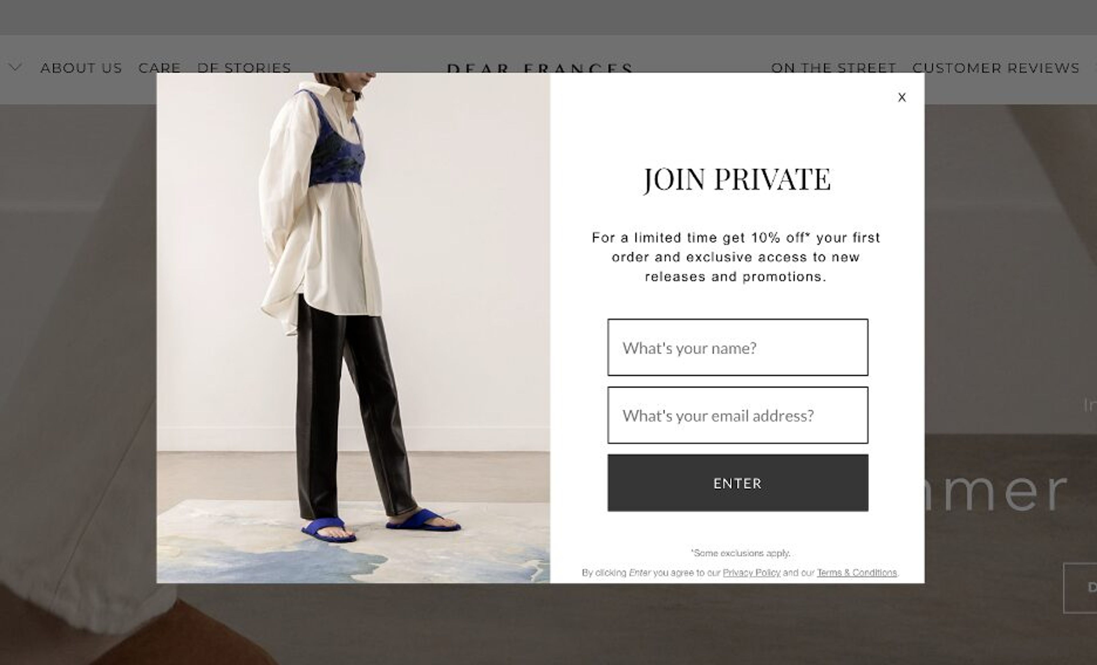 Pop-up ideas example