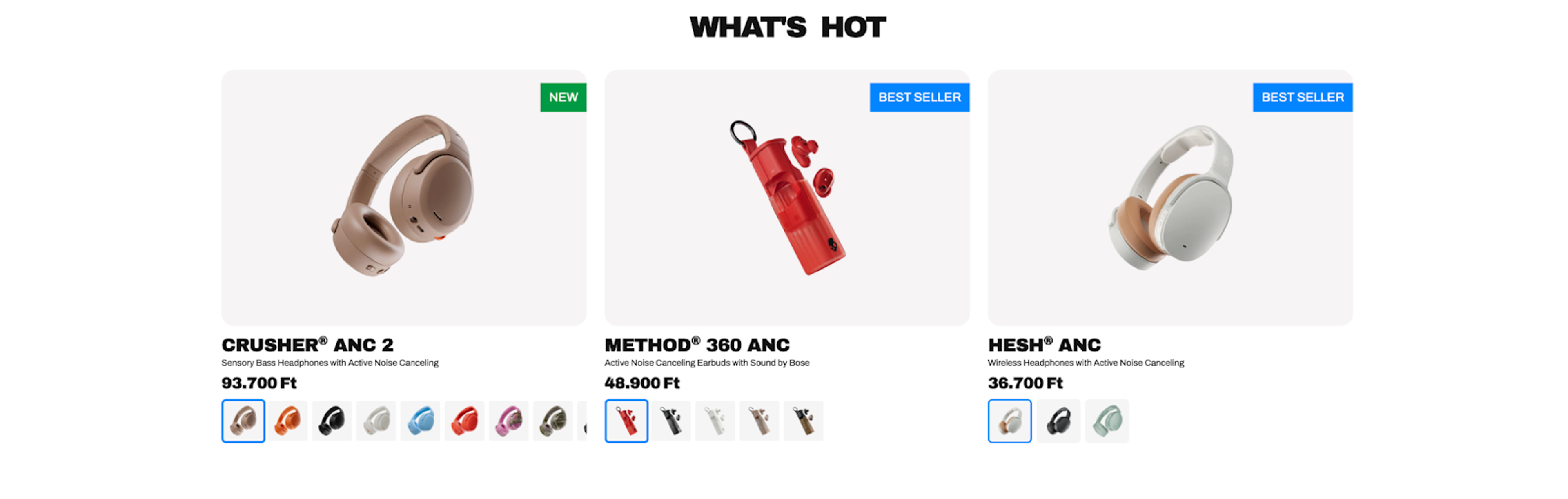 Skullcandy What's Hot product recommendation,