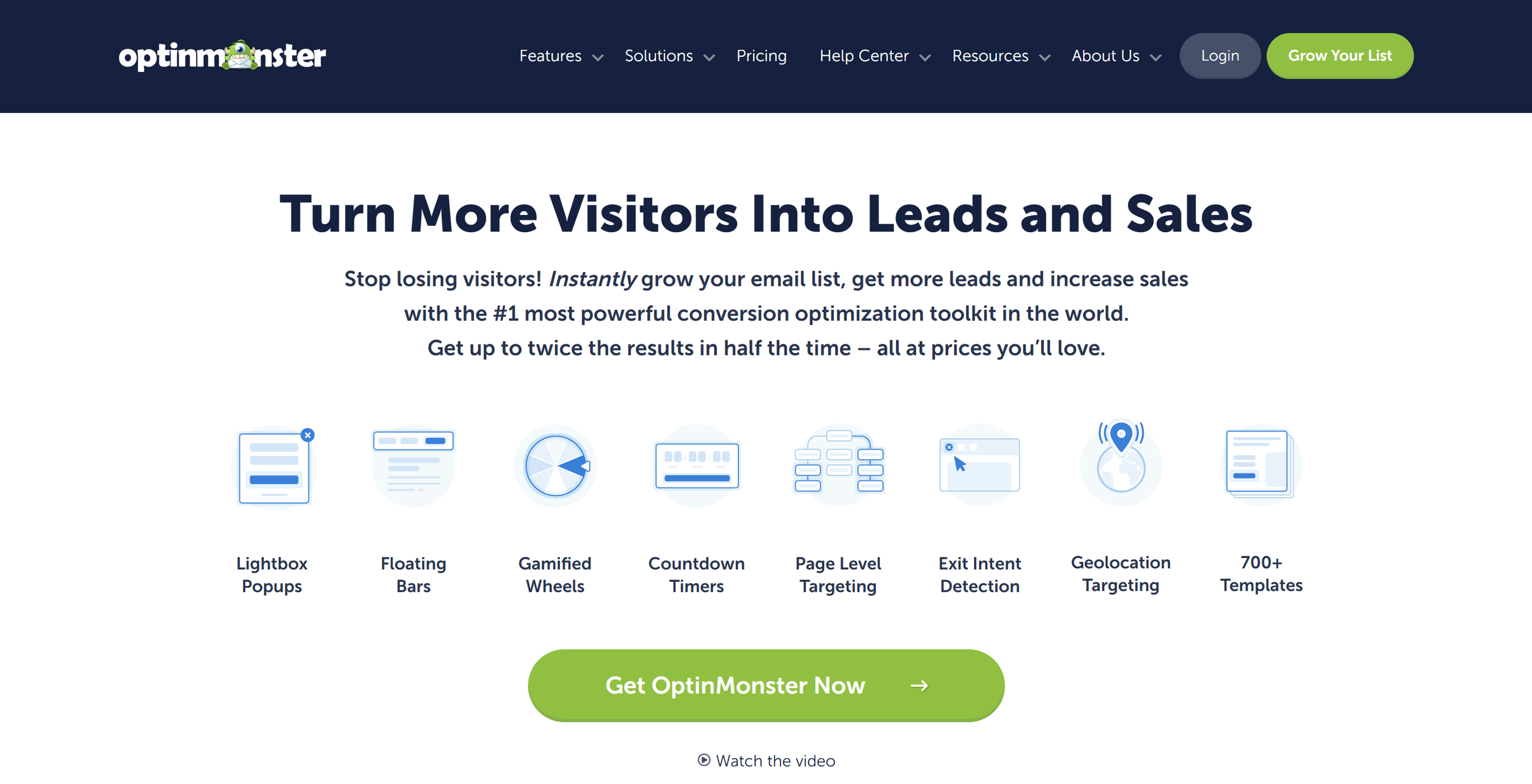OptinMonster is an email capture software for Shopify with advanced behavioral targeting