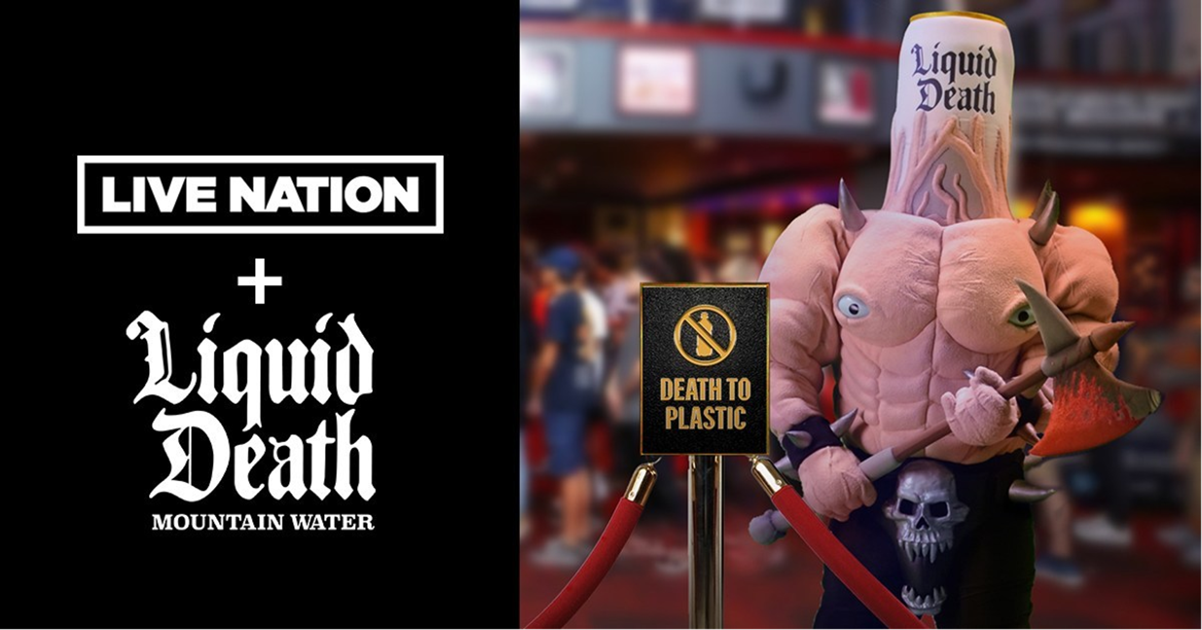 Liquid Death partnership with Live Nation