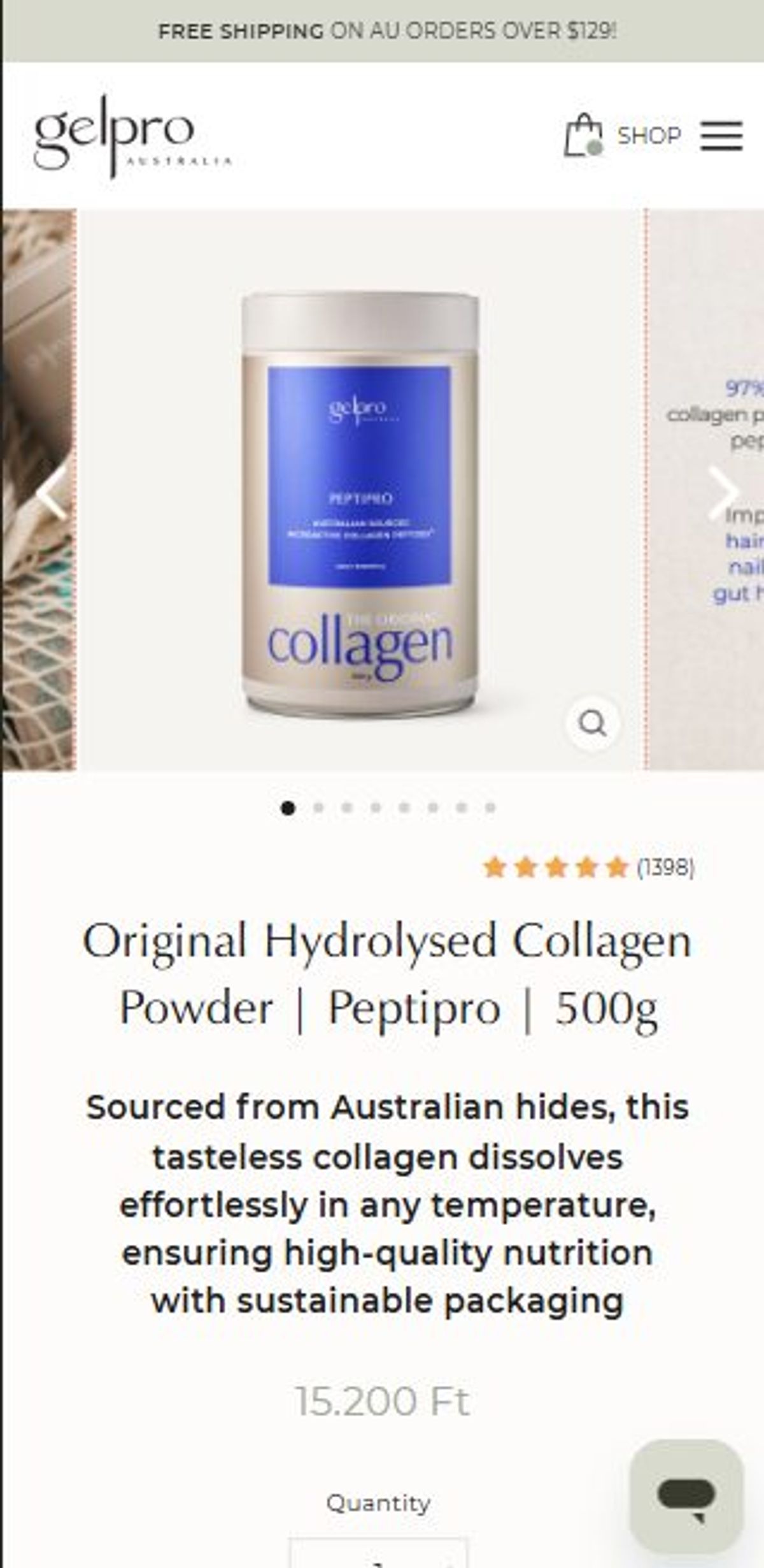 Gelpro product page