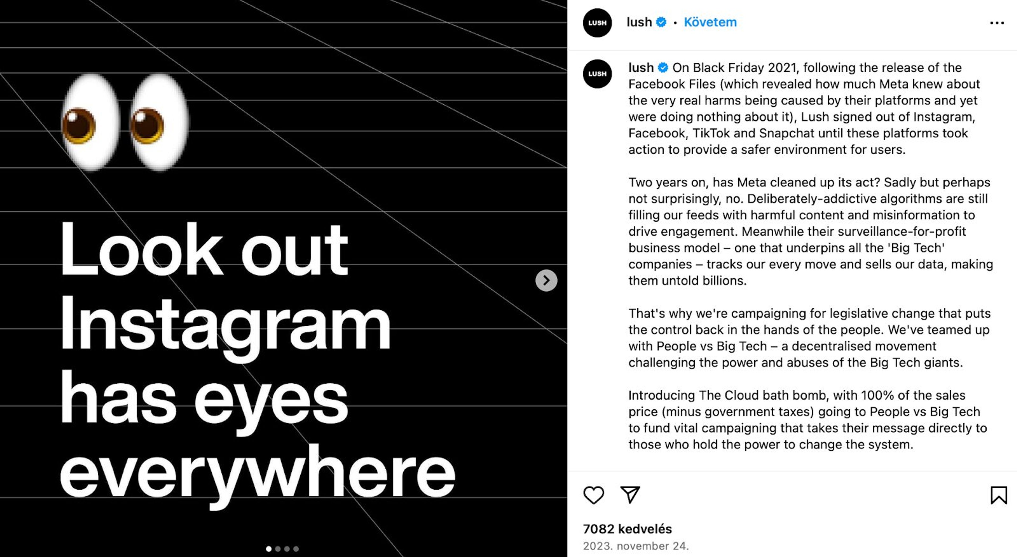 They closed off their Instagram