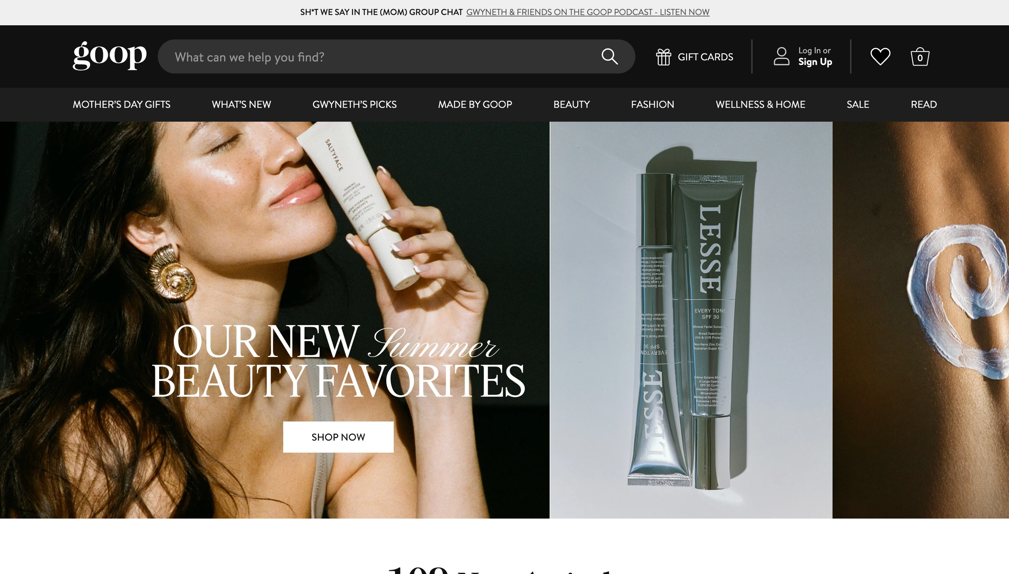 The official website of Goop