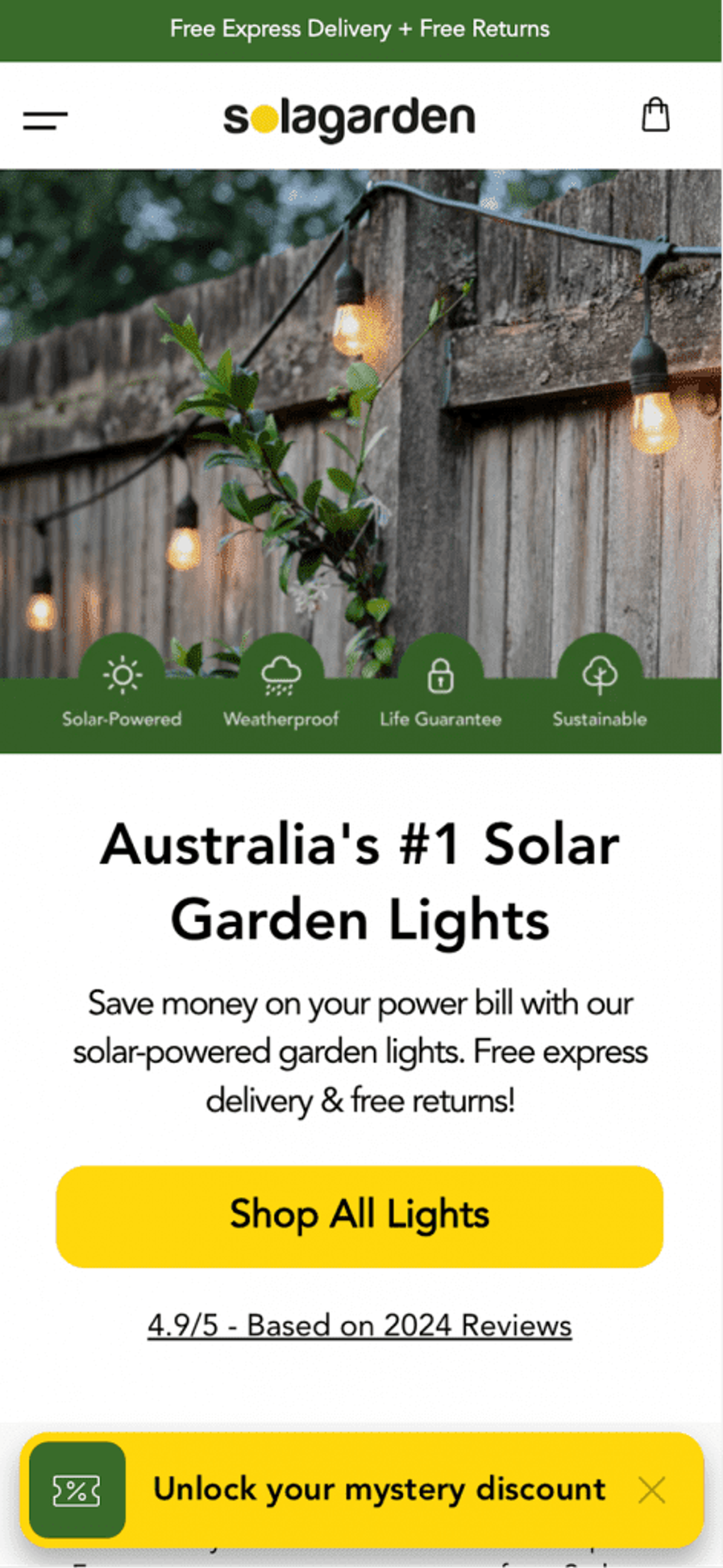 Opt-in email form with a sticky teaser