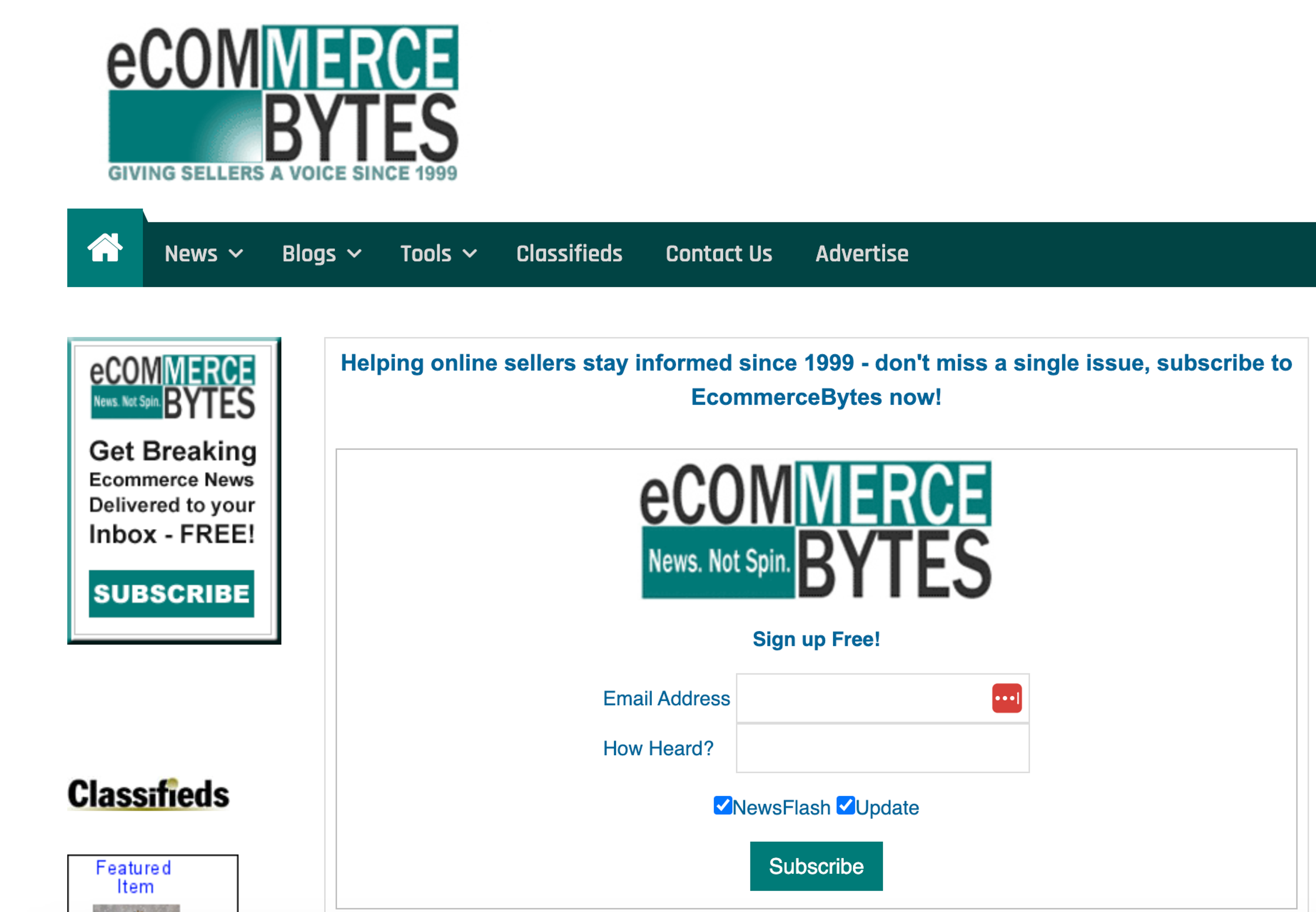 eCommerce Bytes is providing the latest insights and strategies for online sellers since 1999.