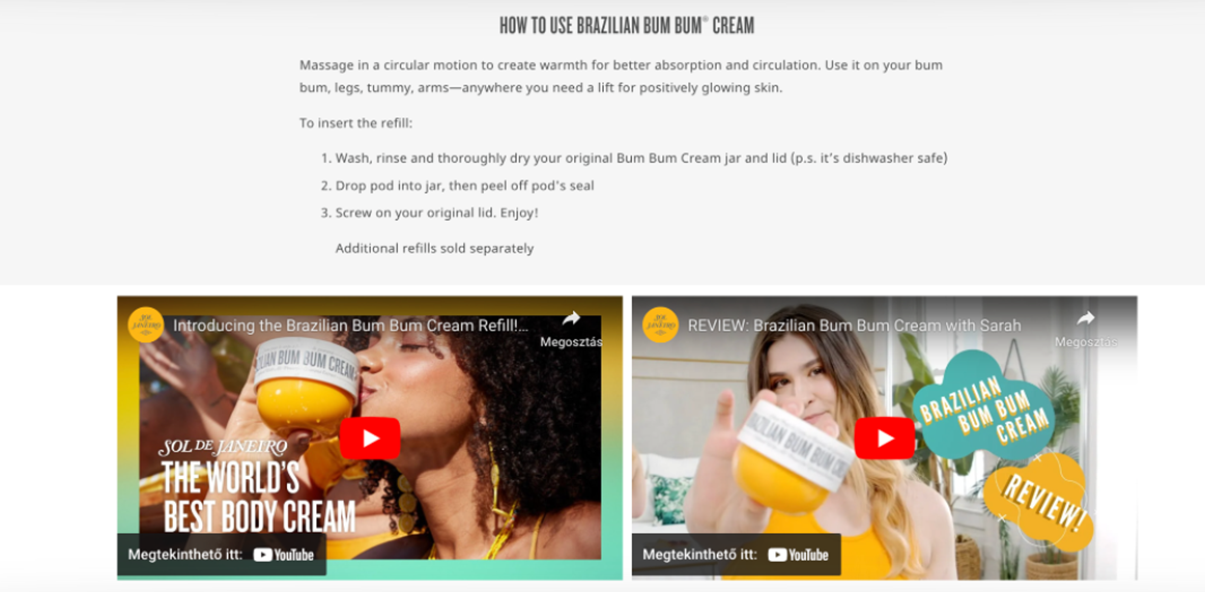 Sol de Janeiro product page