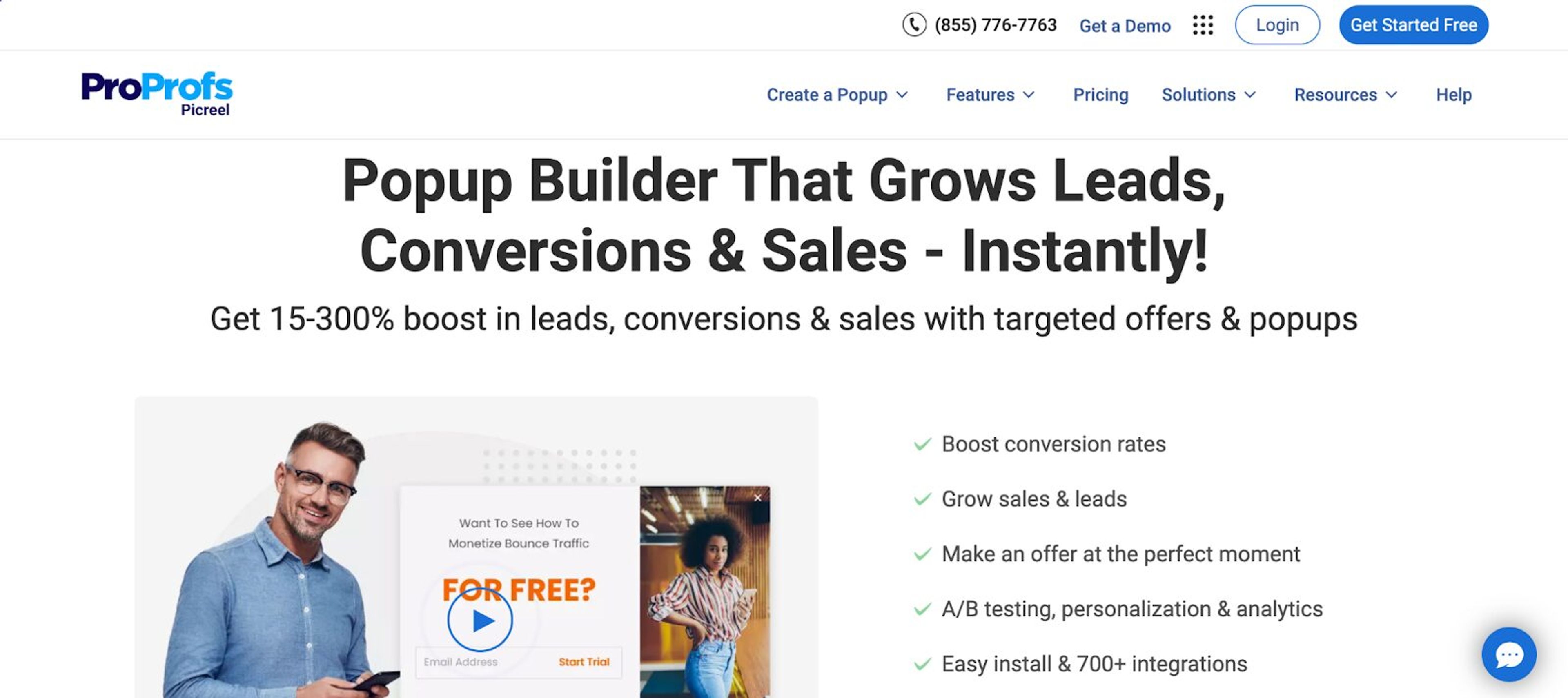 Picreel is a popup app