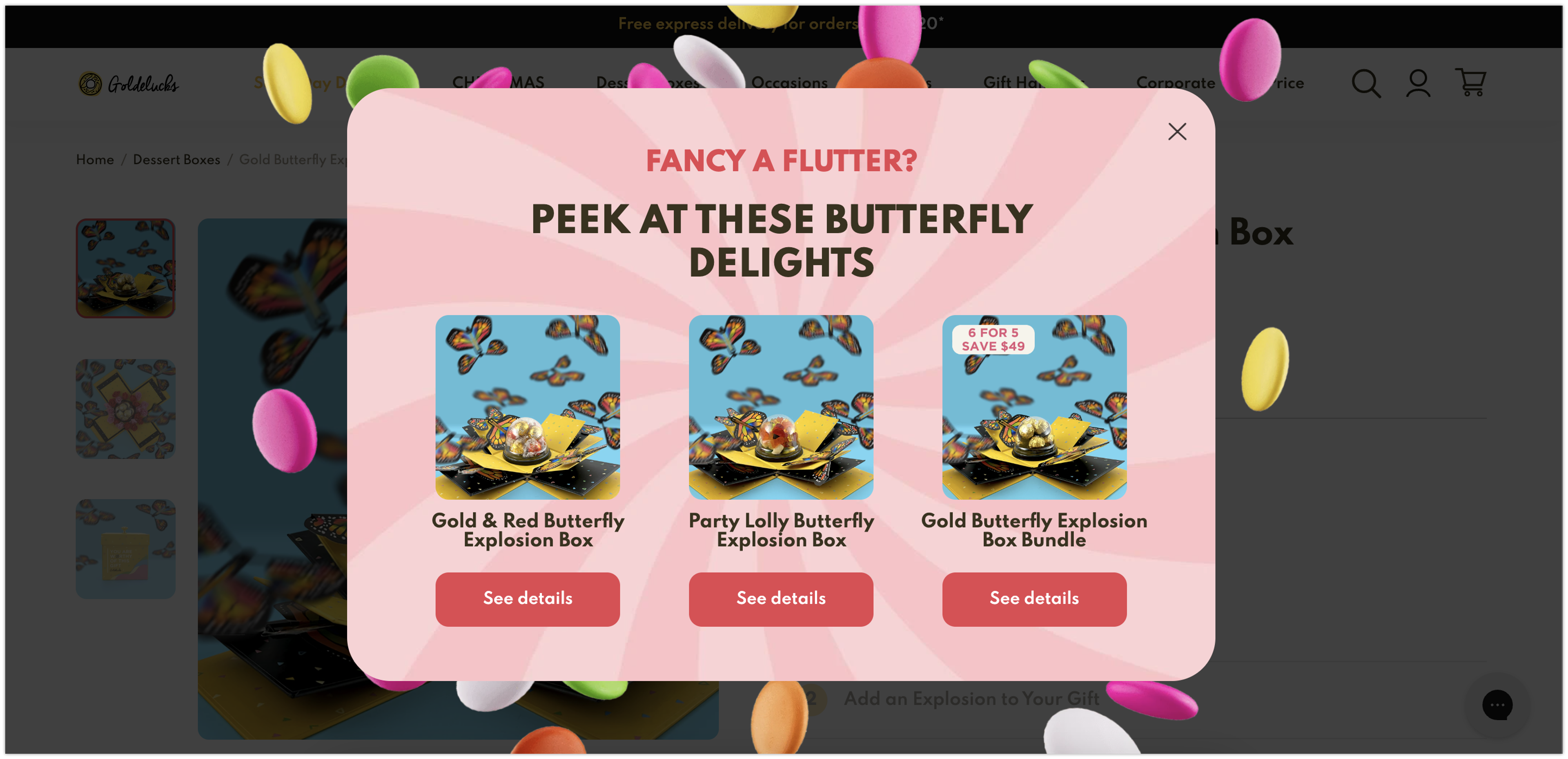 Goldelucks Smart recommender popup