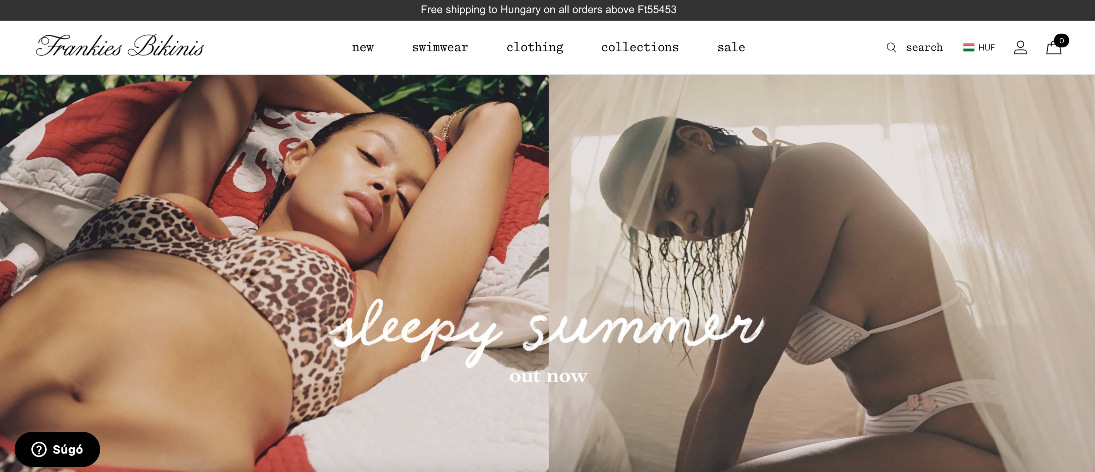 Frankies Bikinis Shopify store