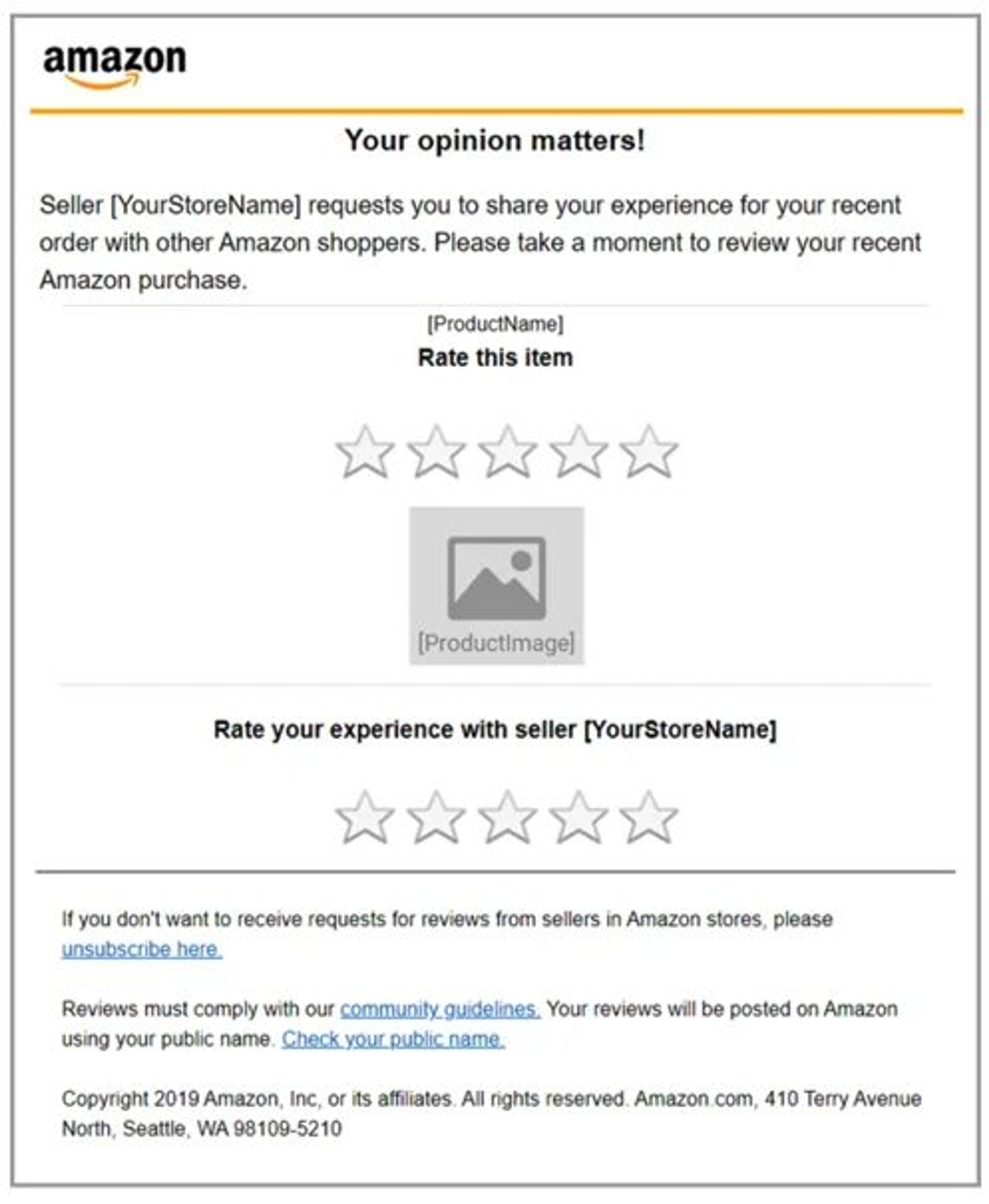 Amazon purchase satisfaction survey