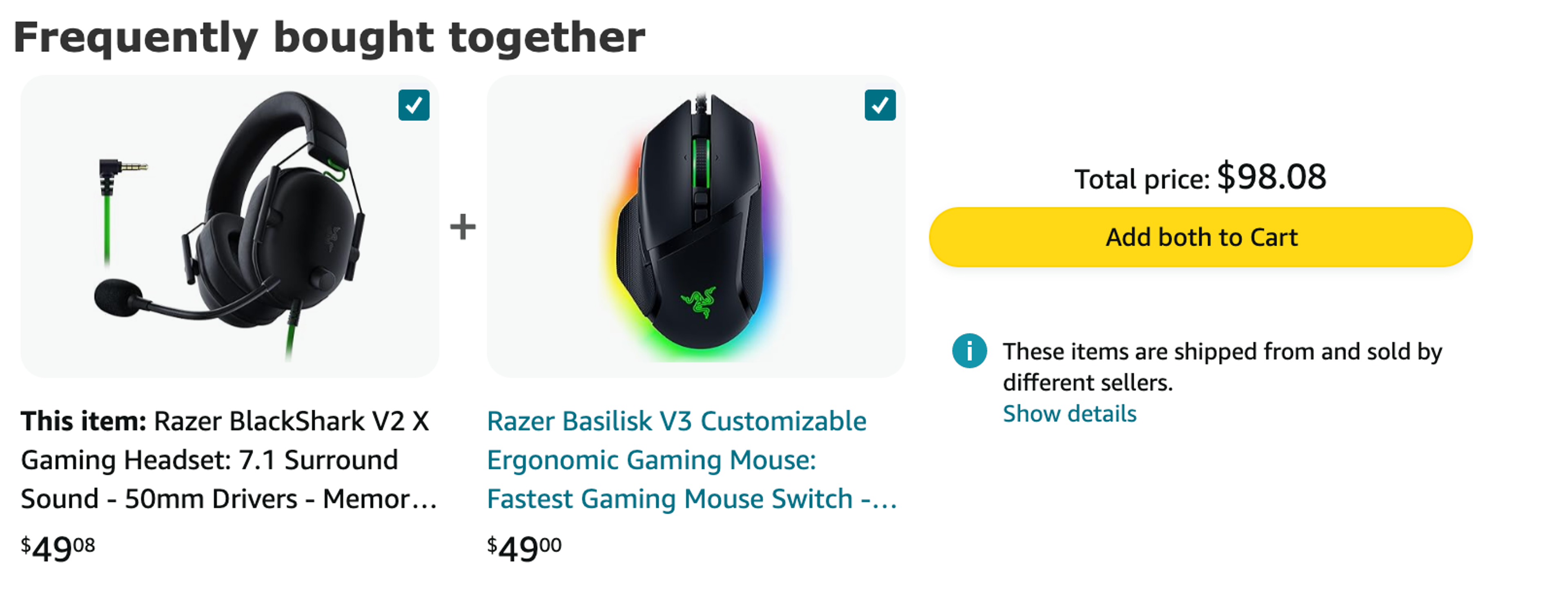 Amazon product recommendations