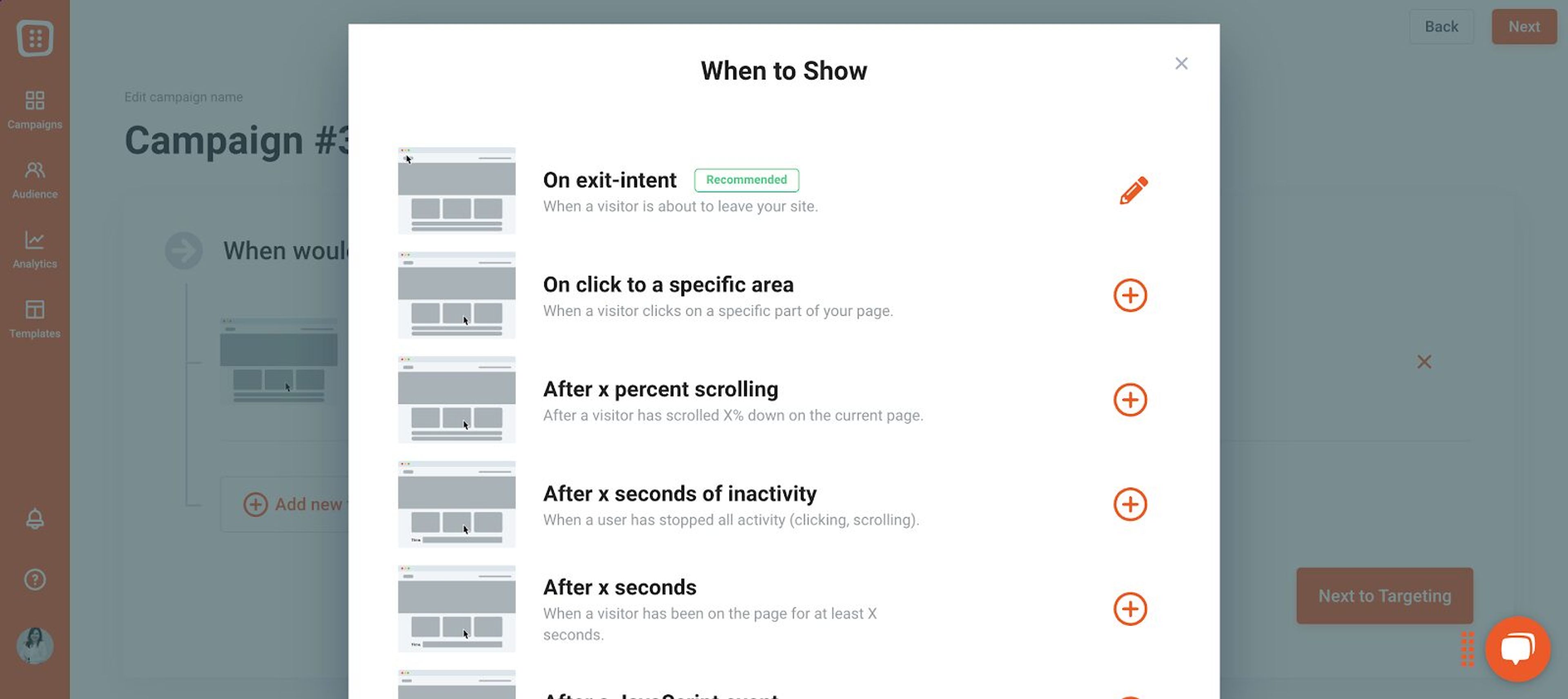 Set triggering rules based on different rules.