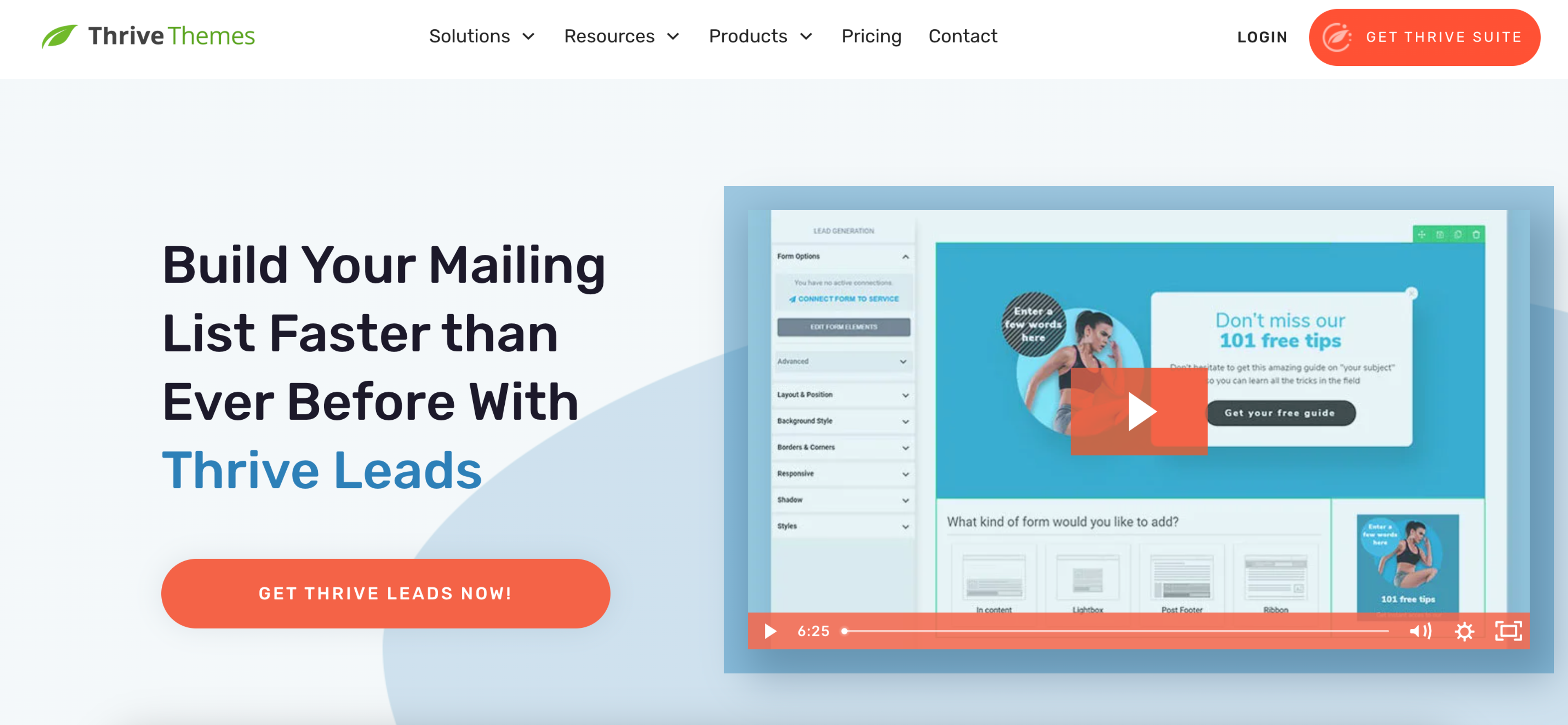 Thrive Leads best WordPress popup plugin