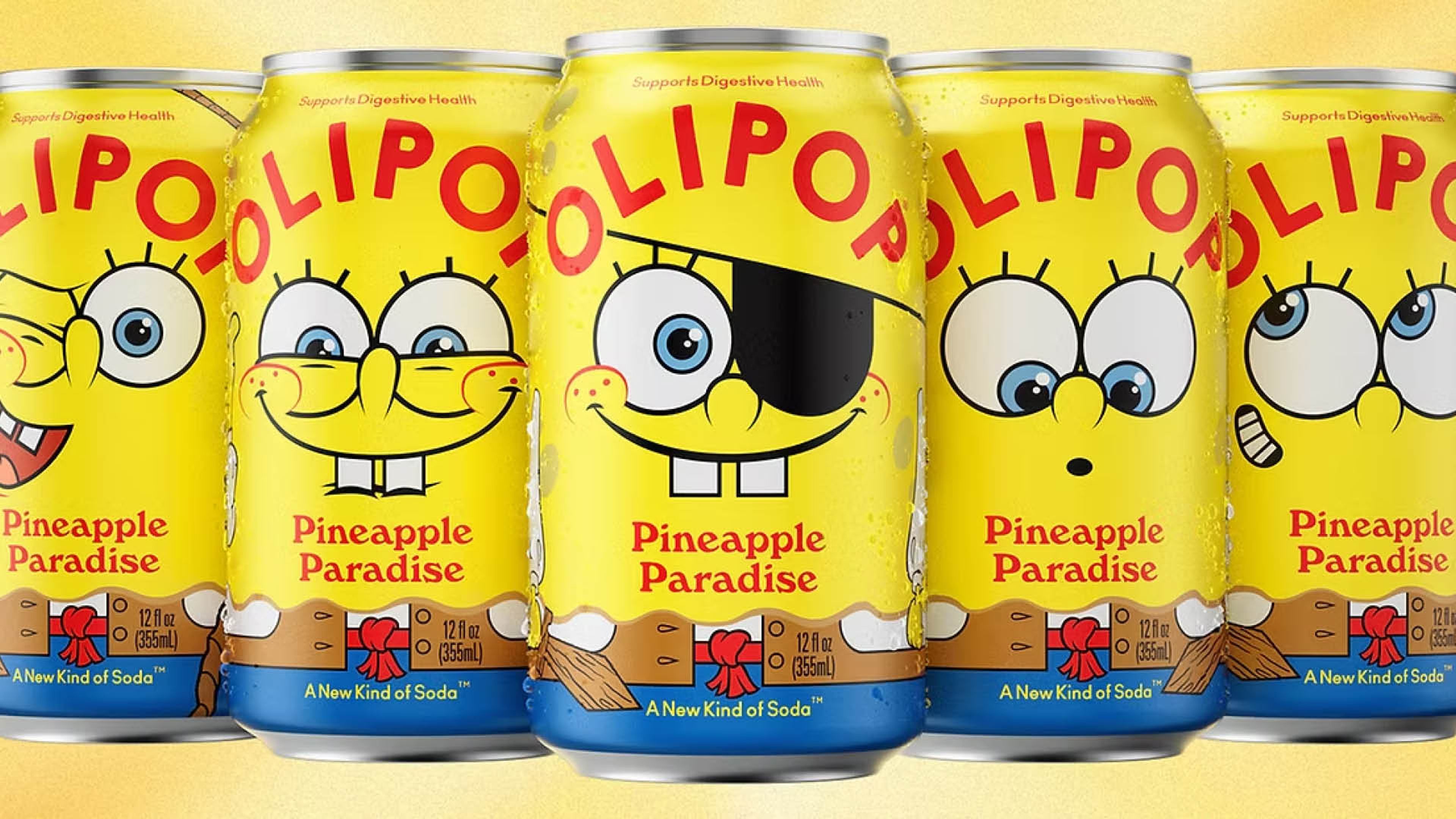 Olipop's collaboration with Spongebob
