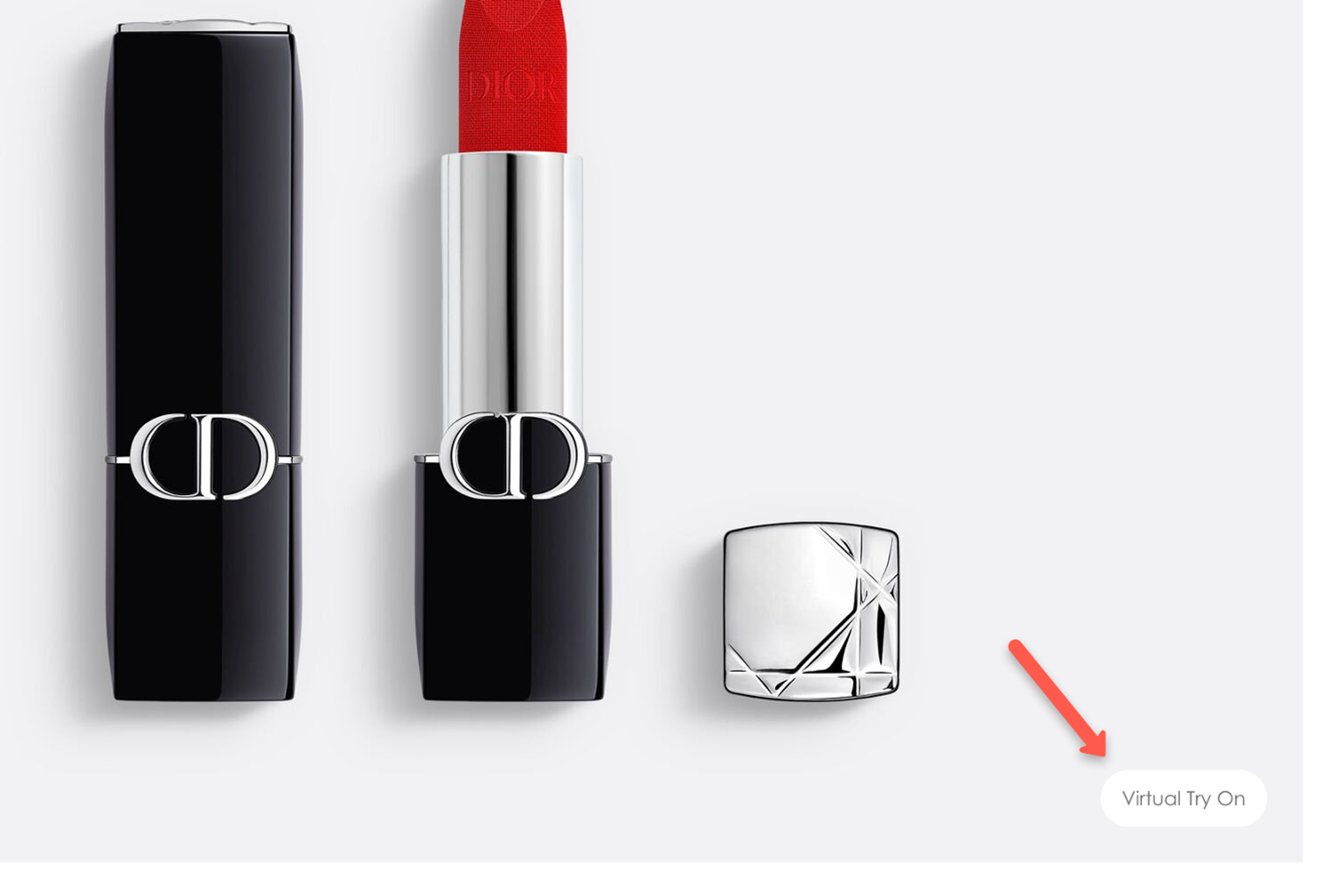 Dior website virtual try on