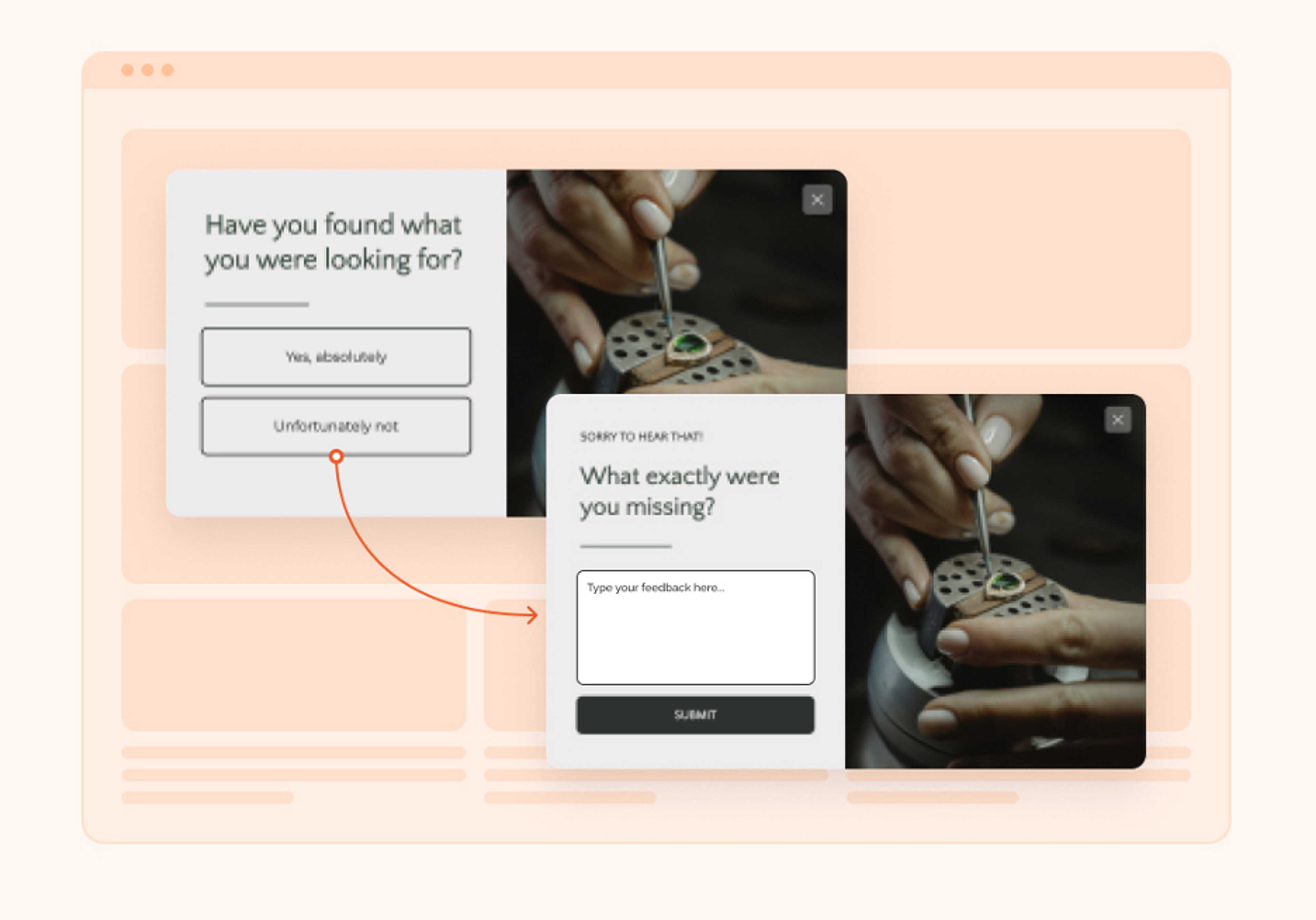 Use on-site surveys for page optimization