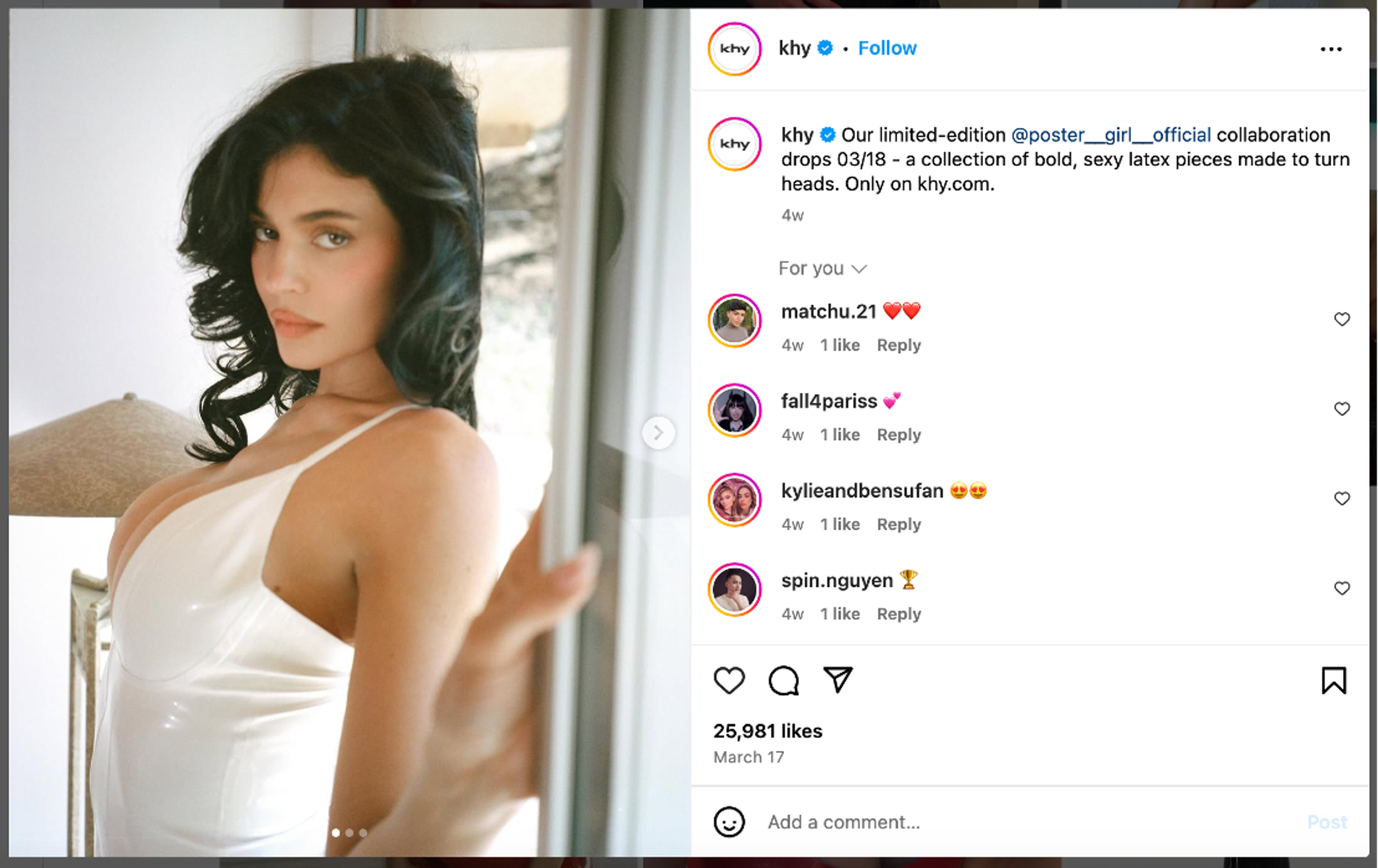 Khy limited edition drop