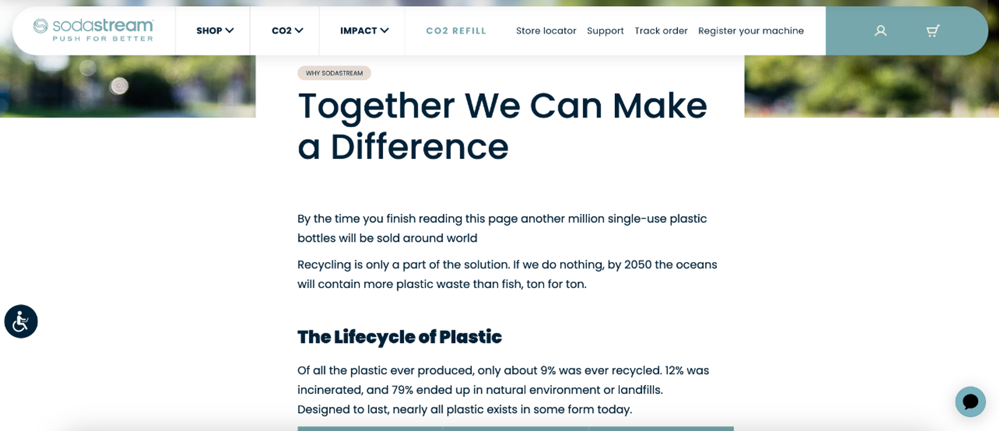 SodaStream’s marketing revolves around sustainability