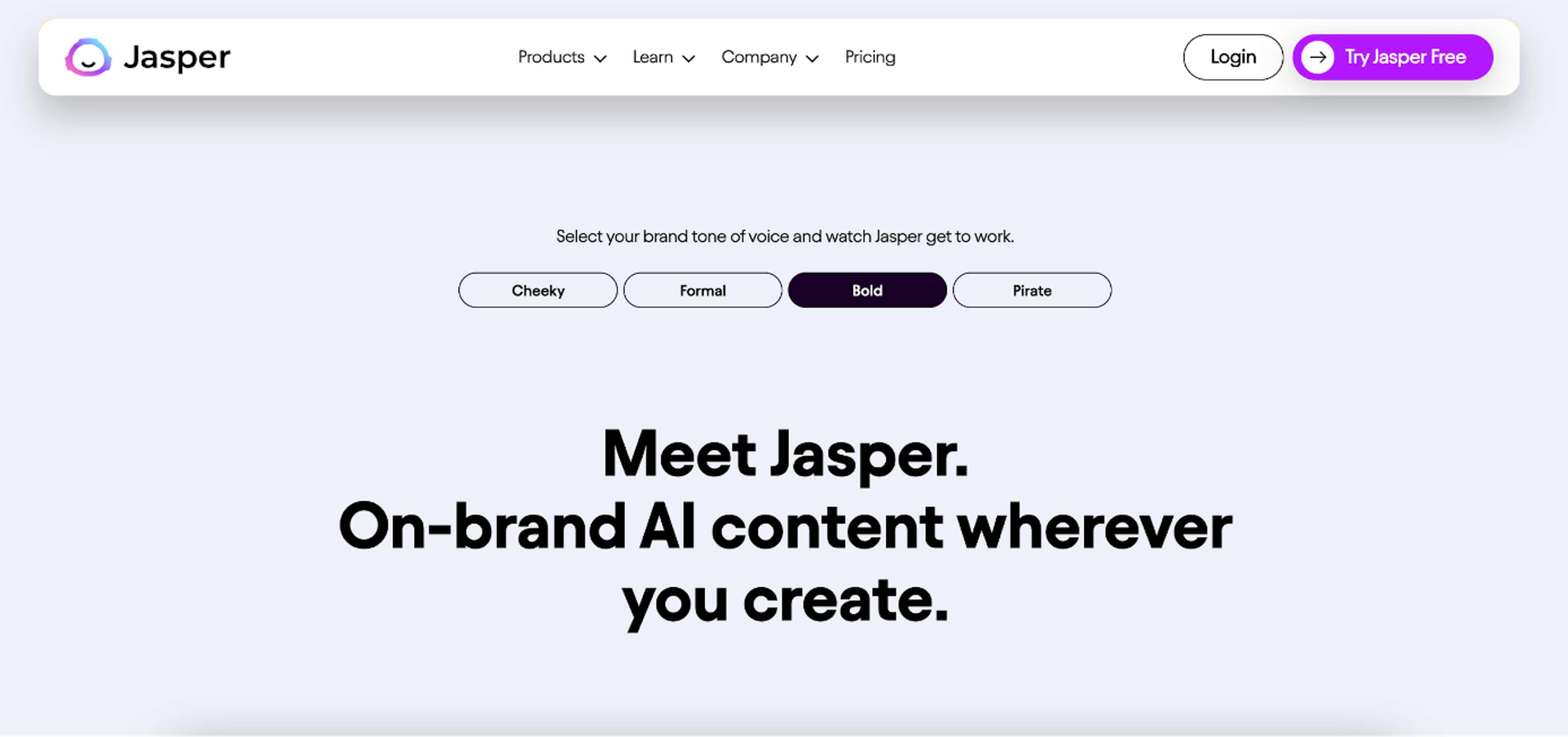 Jasper is a great AI content creation tool